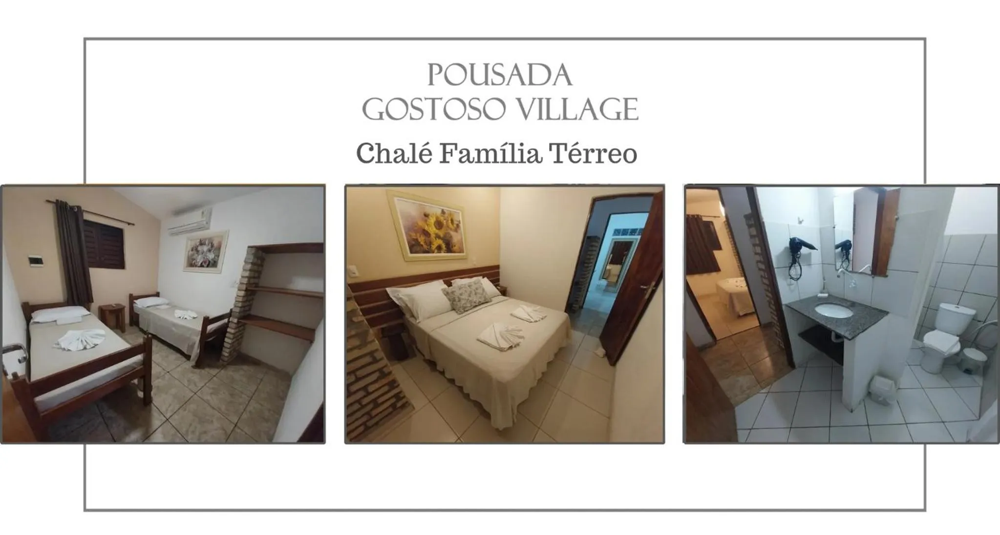 Family Chalet Quadruple - single occupancy in Pousada Gostoso Village