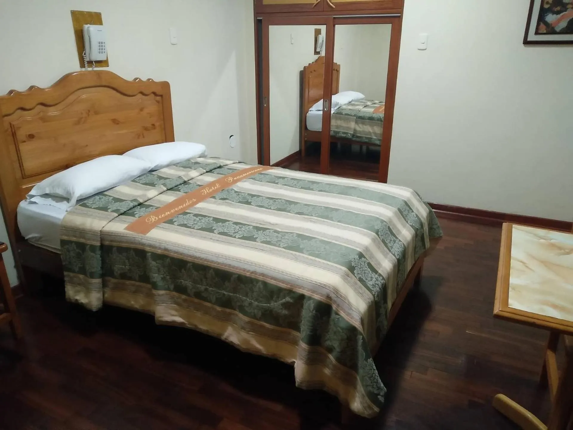 Bed in Hotel Panamericano