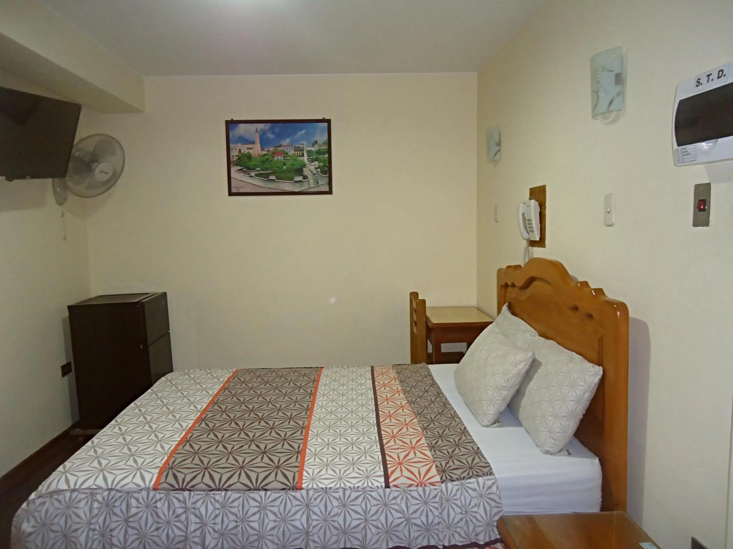 Bed in Hotel Panamericano