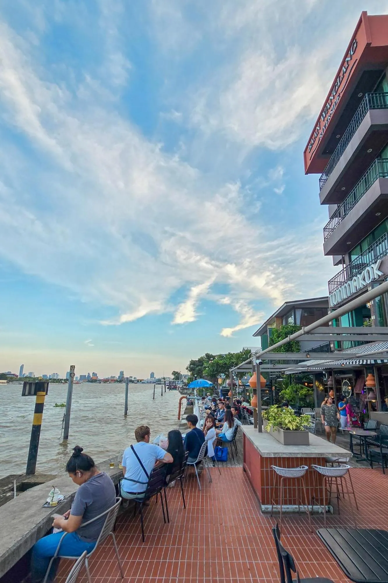 Evening entertainment in Baan Wanglang Riverside, Bangkok