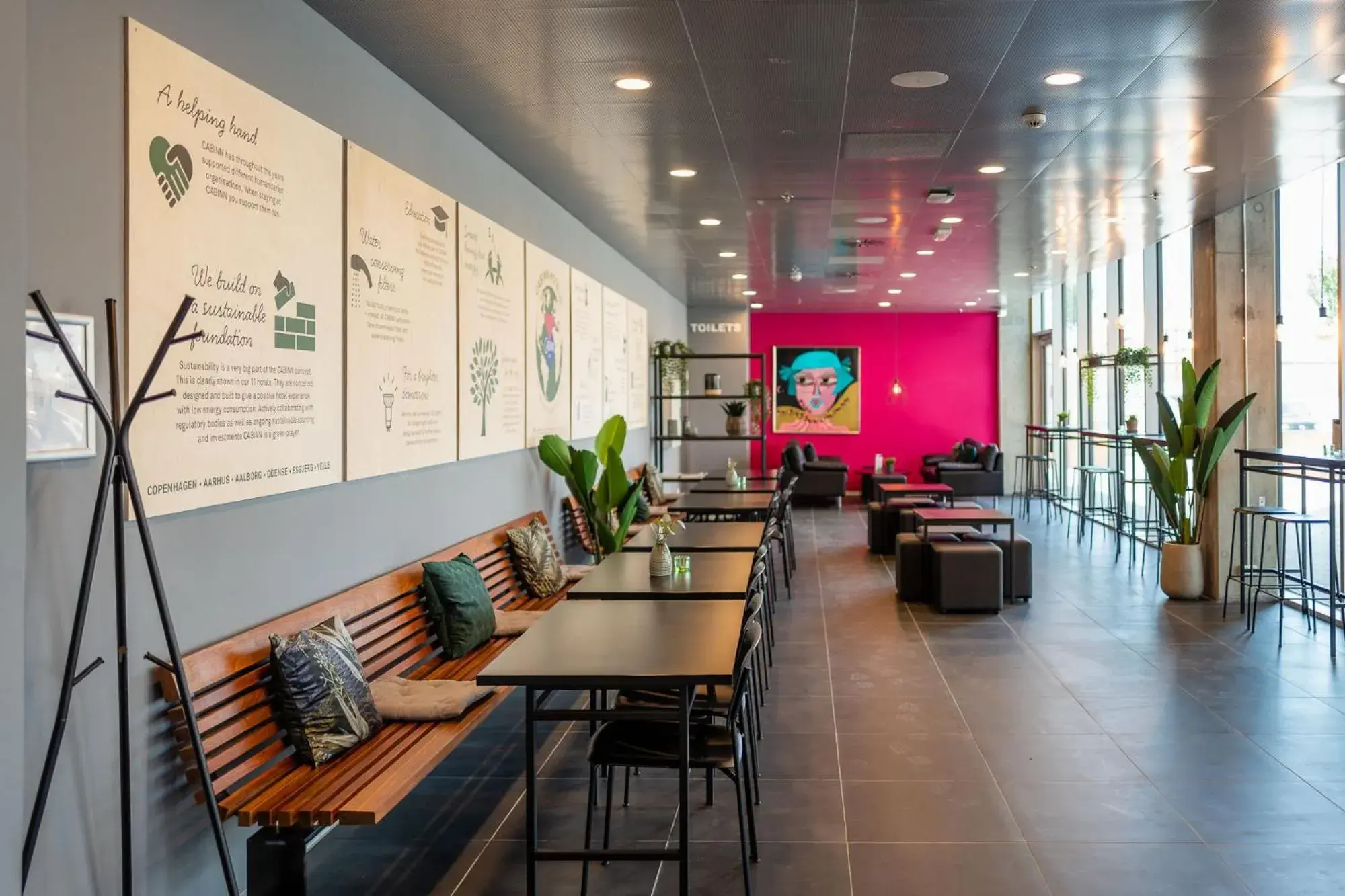 Lobby or reception in Cabinn Copenhagen Lobby or reception in Cabinn Copenhagen