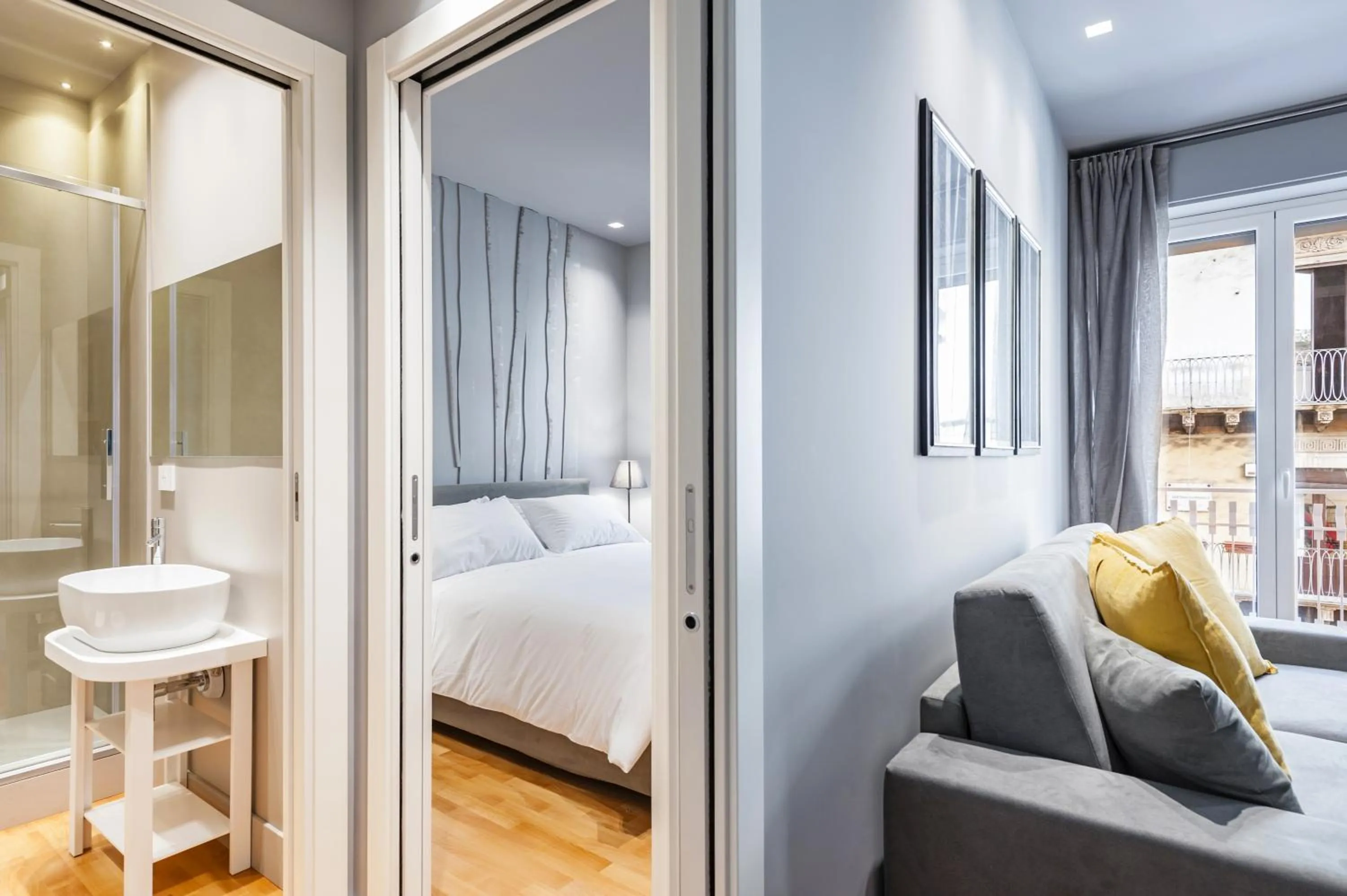 Bathroom, Bed in Ferrini Home - Etnea Collection