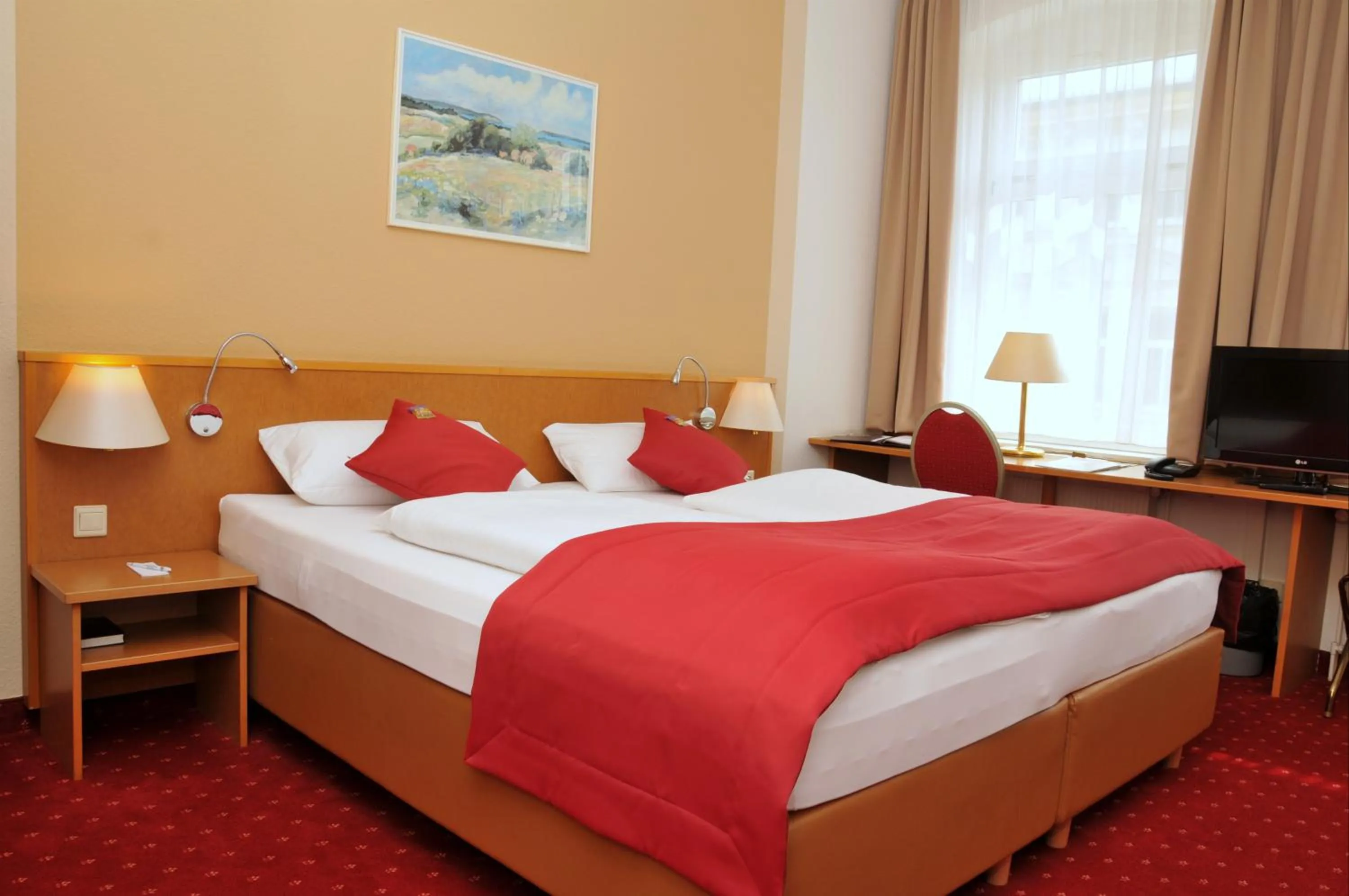 Bed in City-Hotel Am Wasserturm Halle