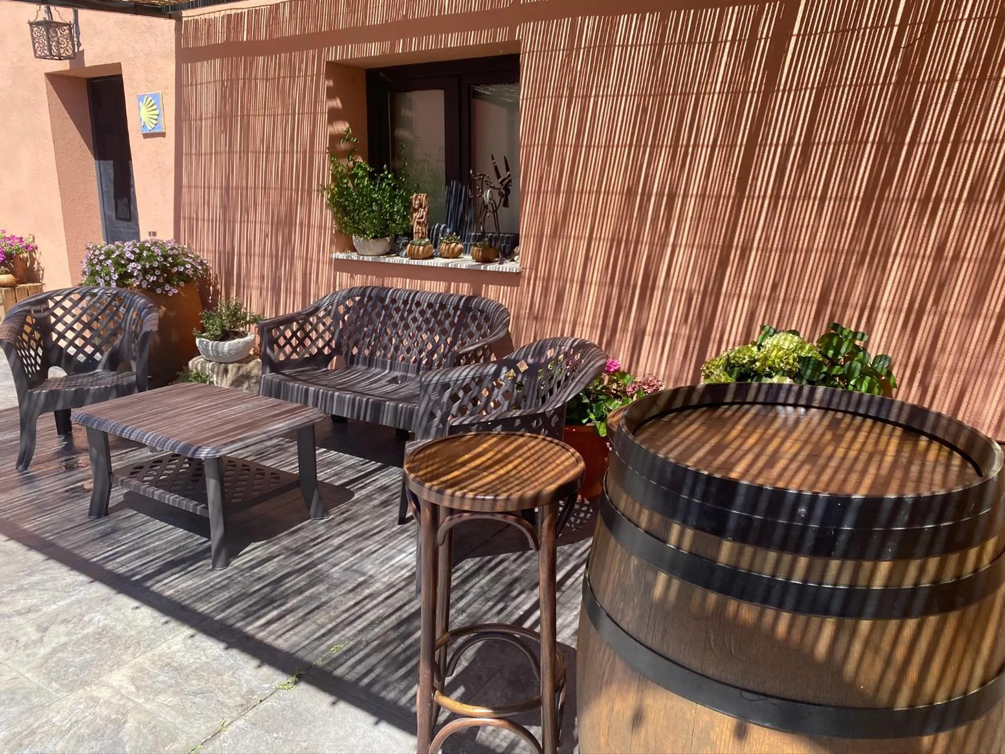 Patio in B&B Puente de Órbigo