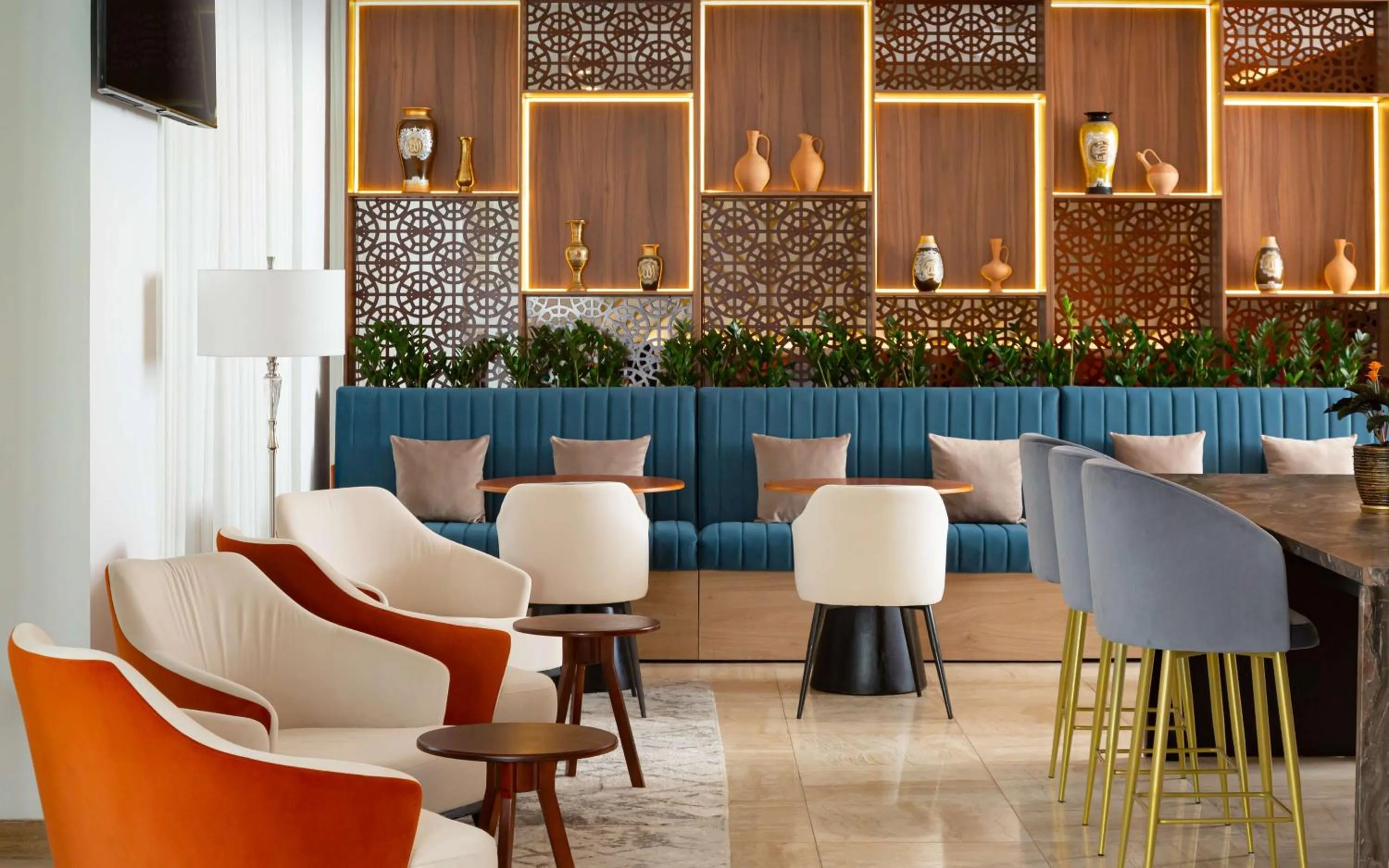 Lobby or reception in DoubleTree by Hilton Shymkent