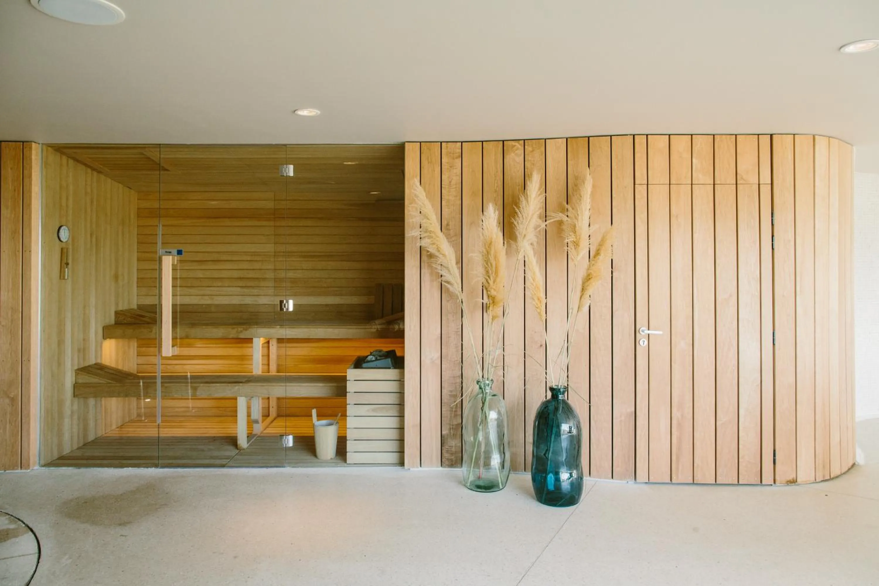 Sauna in Hôtel Les Hortensias du Lac