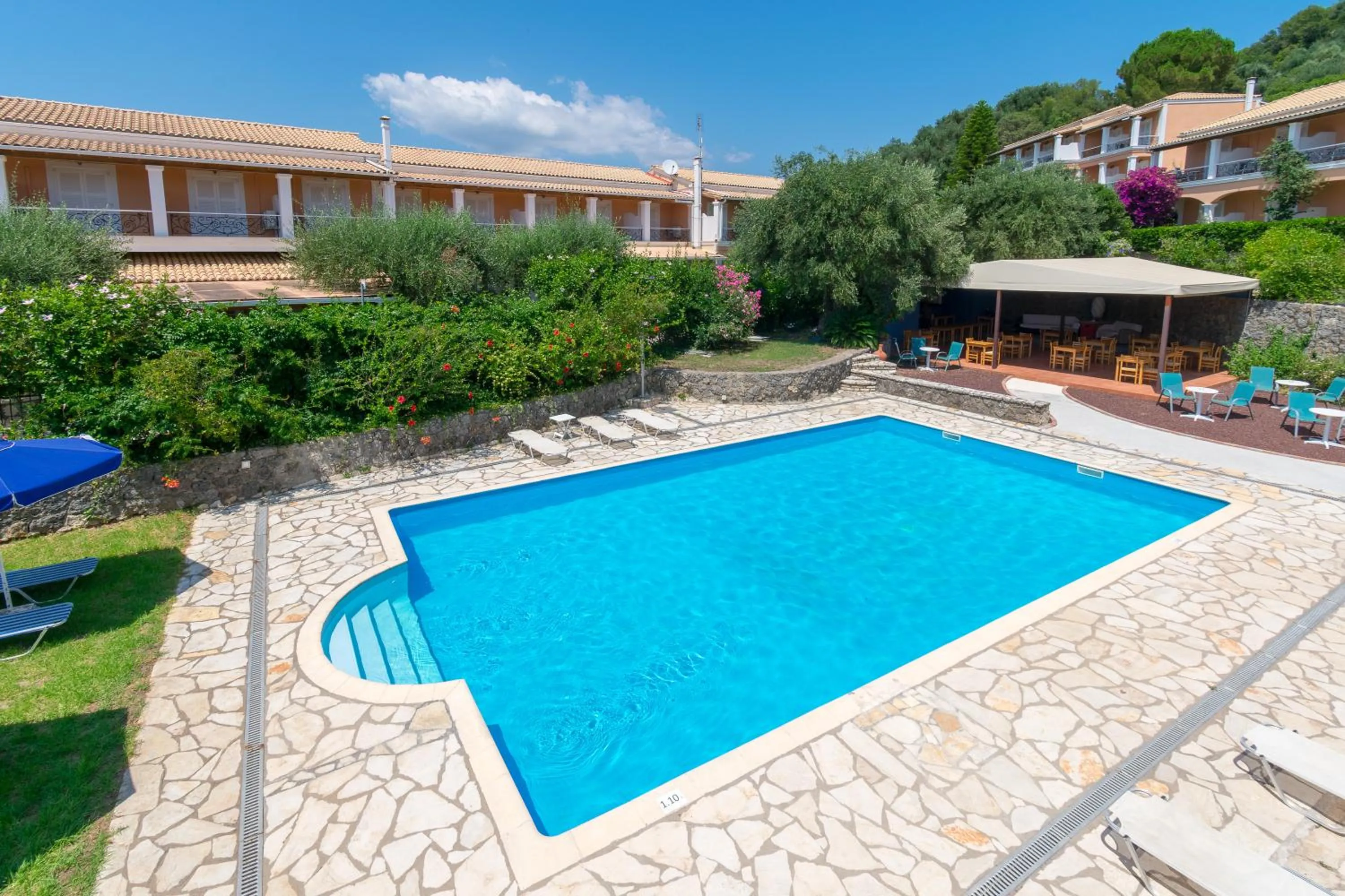 Pool view in Elite Corfu - Adults Friendly