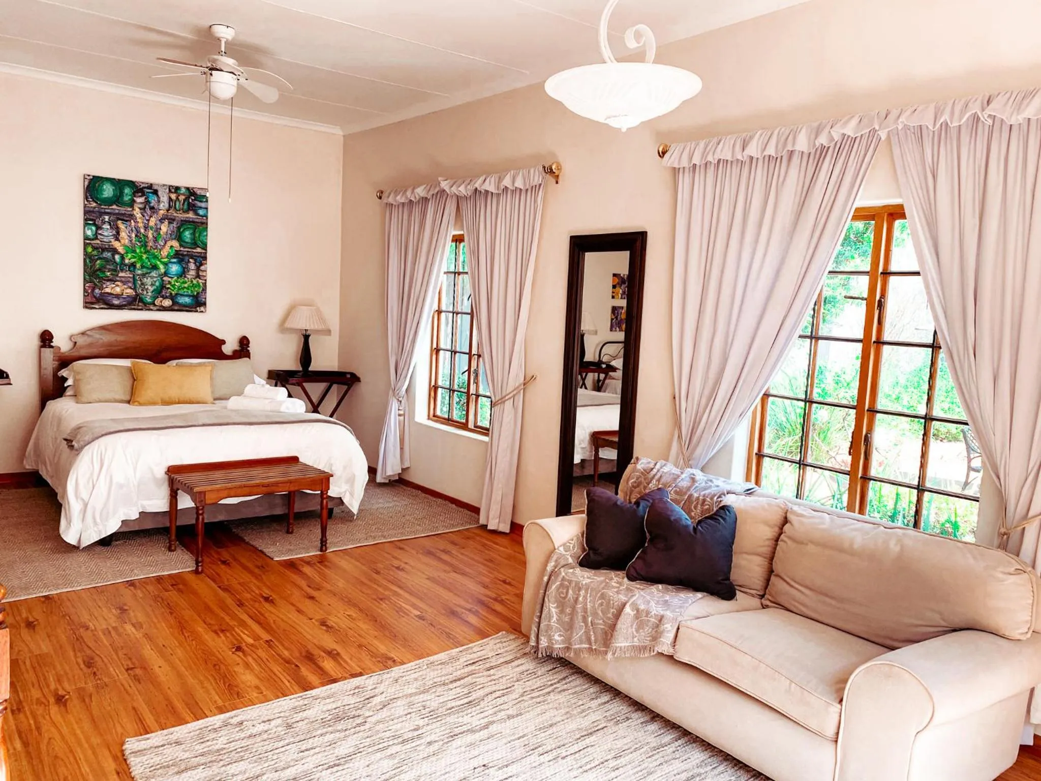 Bed in Brooks Cottage