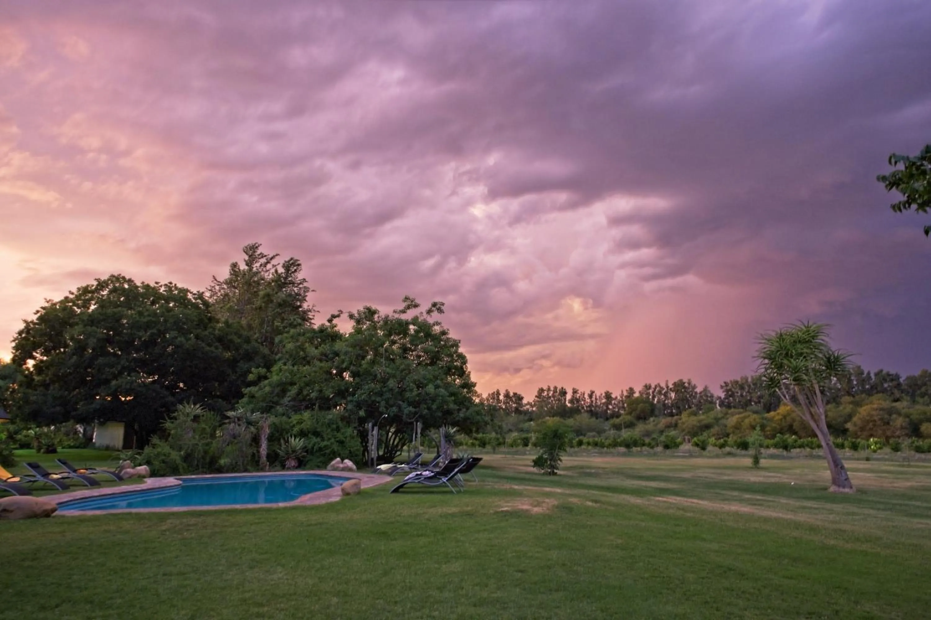 Garden view in Chrislin African Lodge