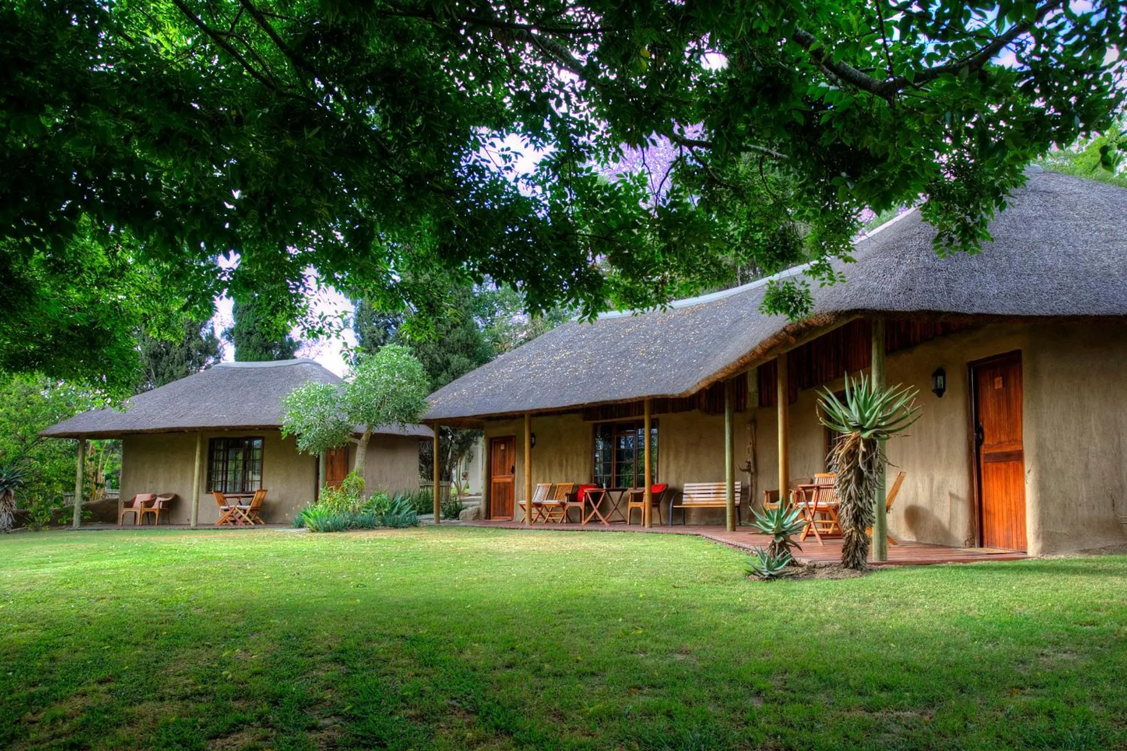 Garden view in Chrislin African Lodge