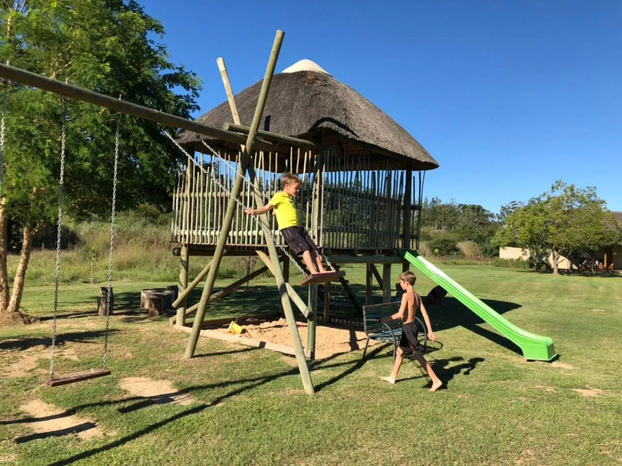 Children play ground in Chrislin African Lodge
