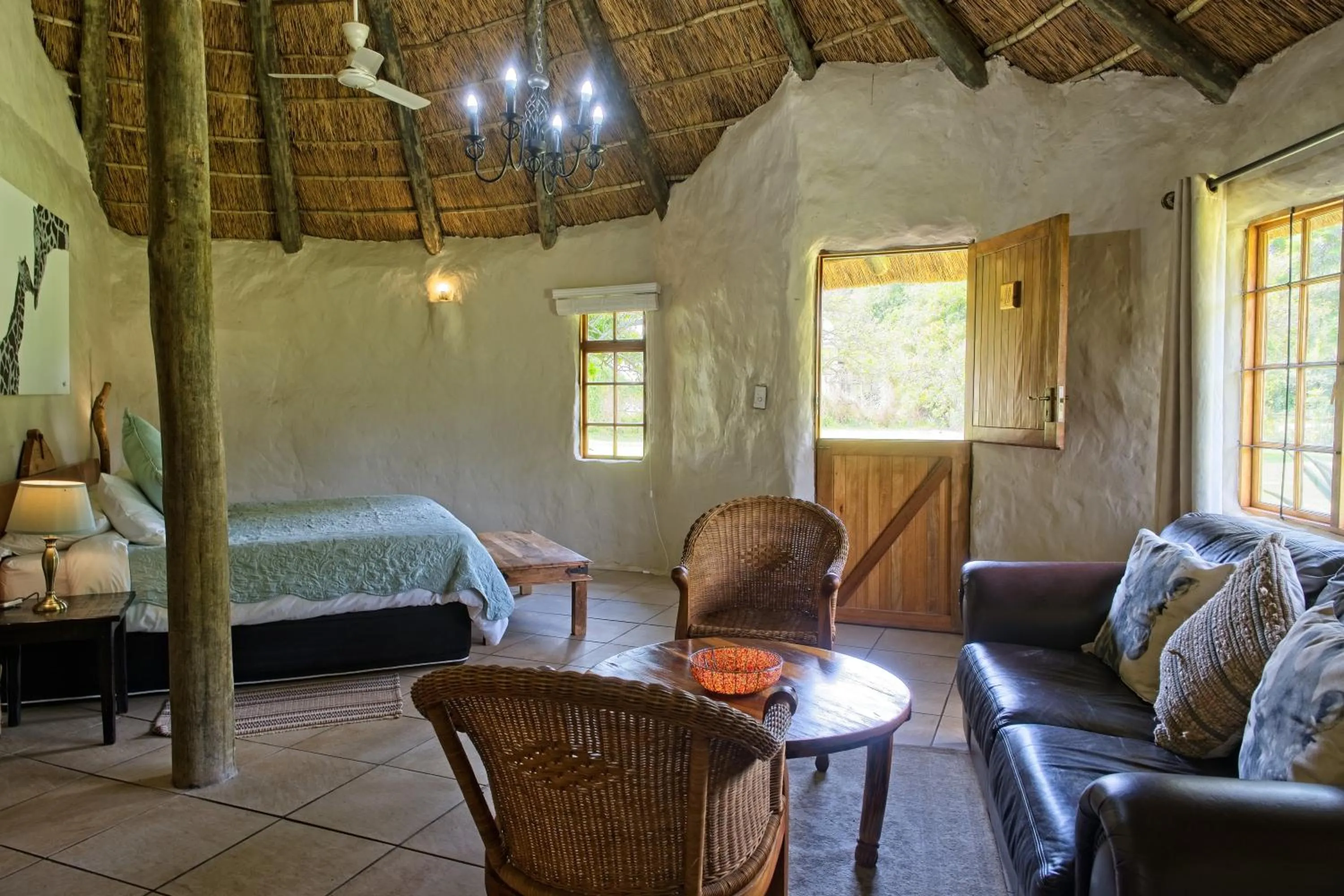 Living room in Chrislin African Lodge