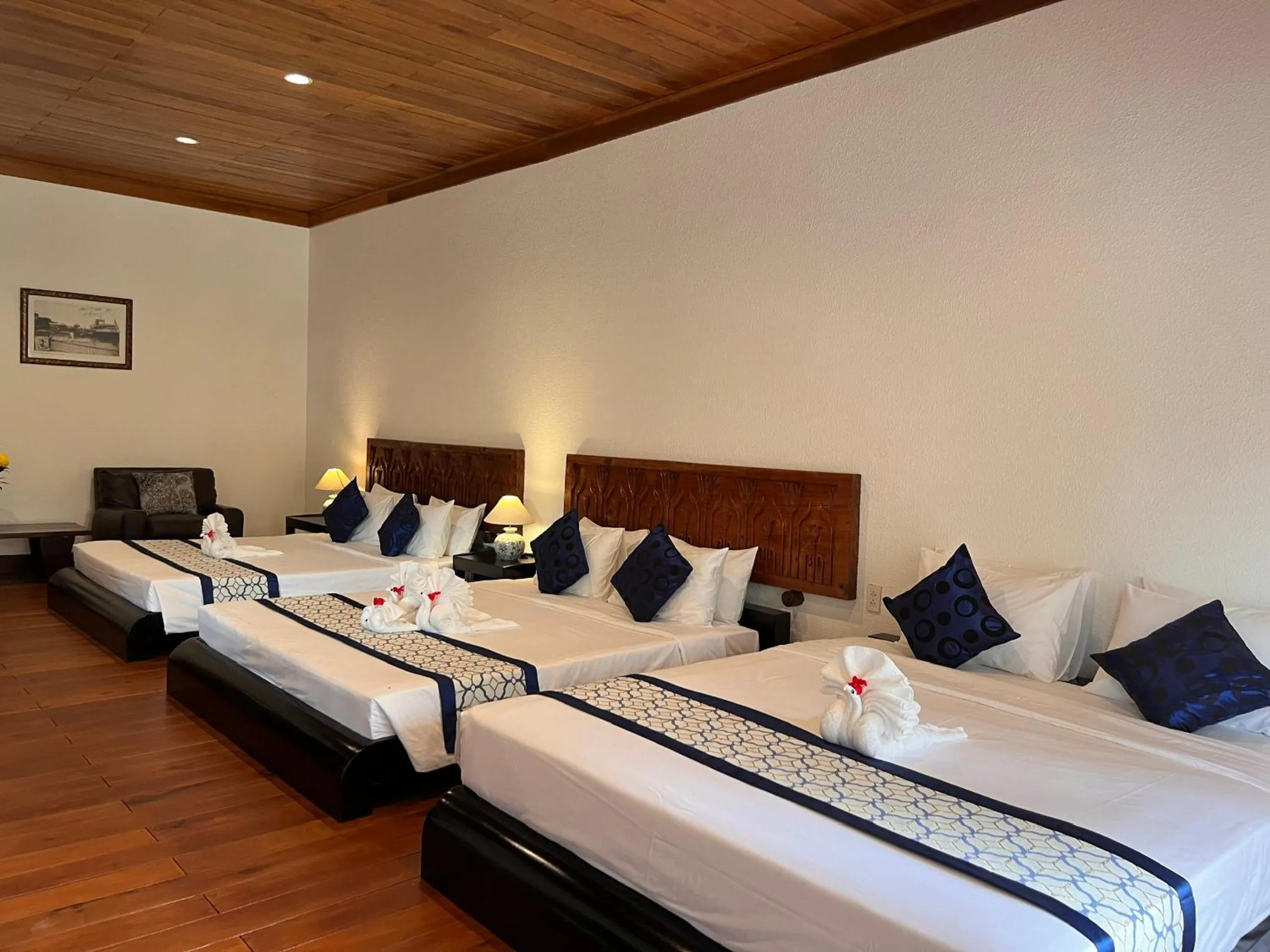 Bed in Blue Shell Resort