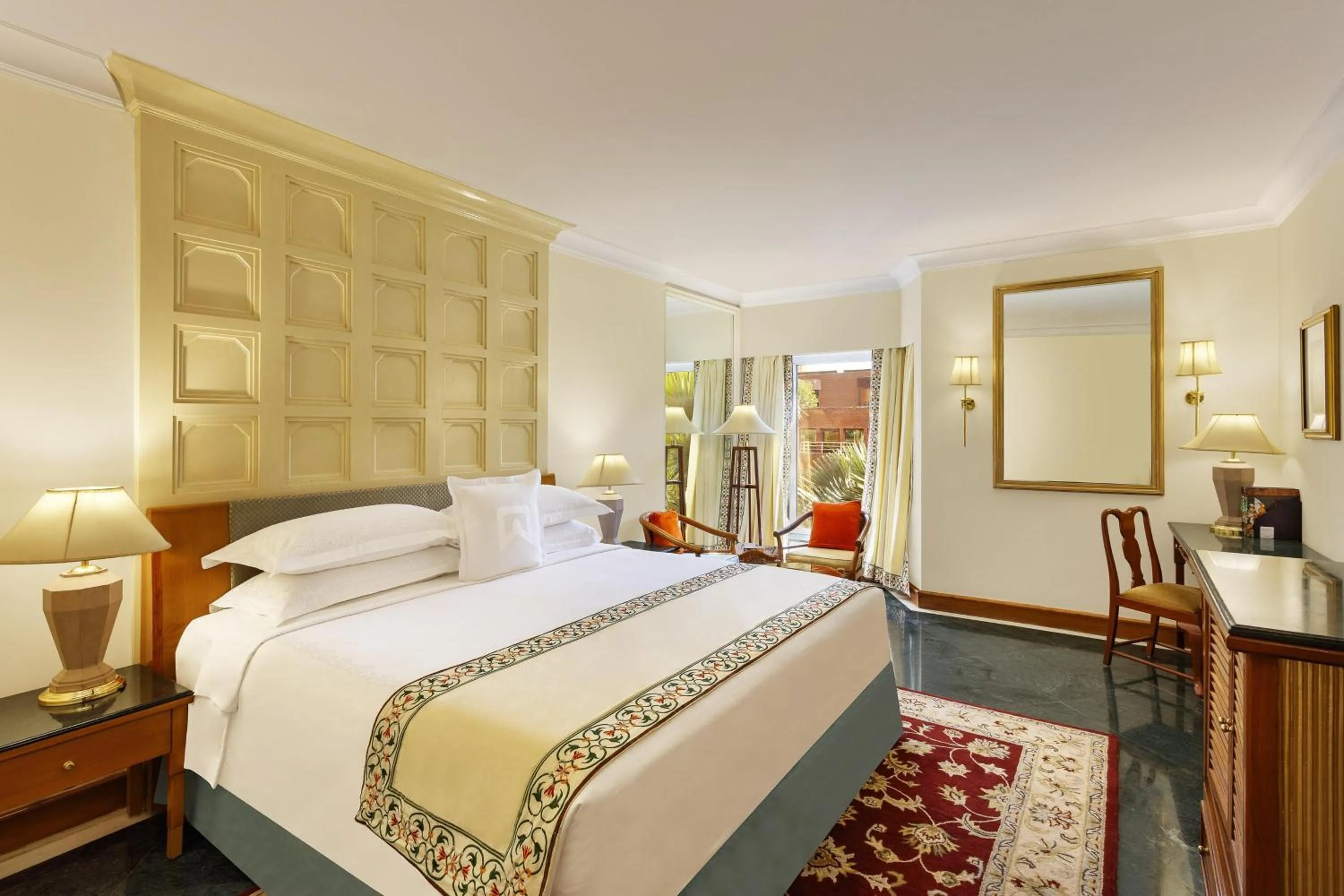 Photo of the whole room, Bed in ITC Mughal, A Luxury Collection Resort & Spa, Agra