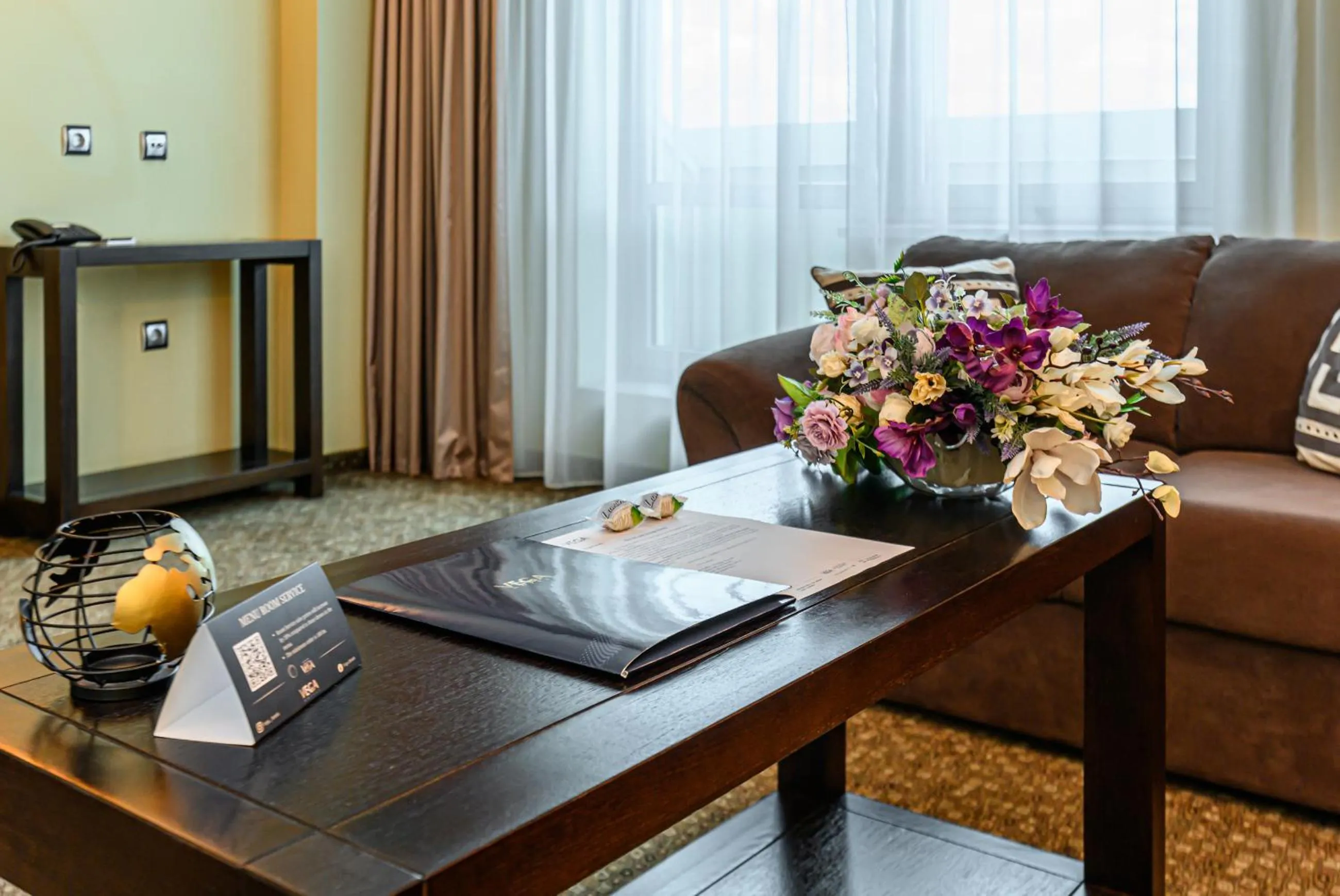 Seating area in Vega Hotel