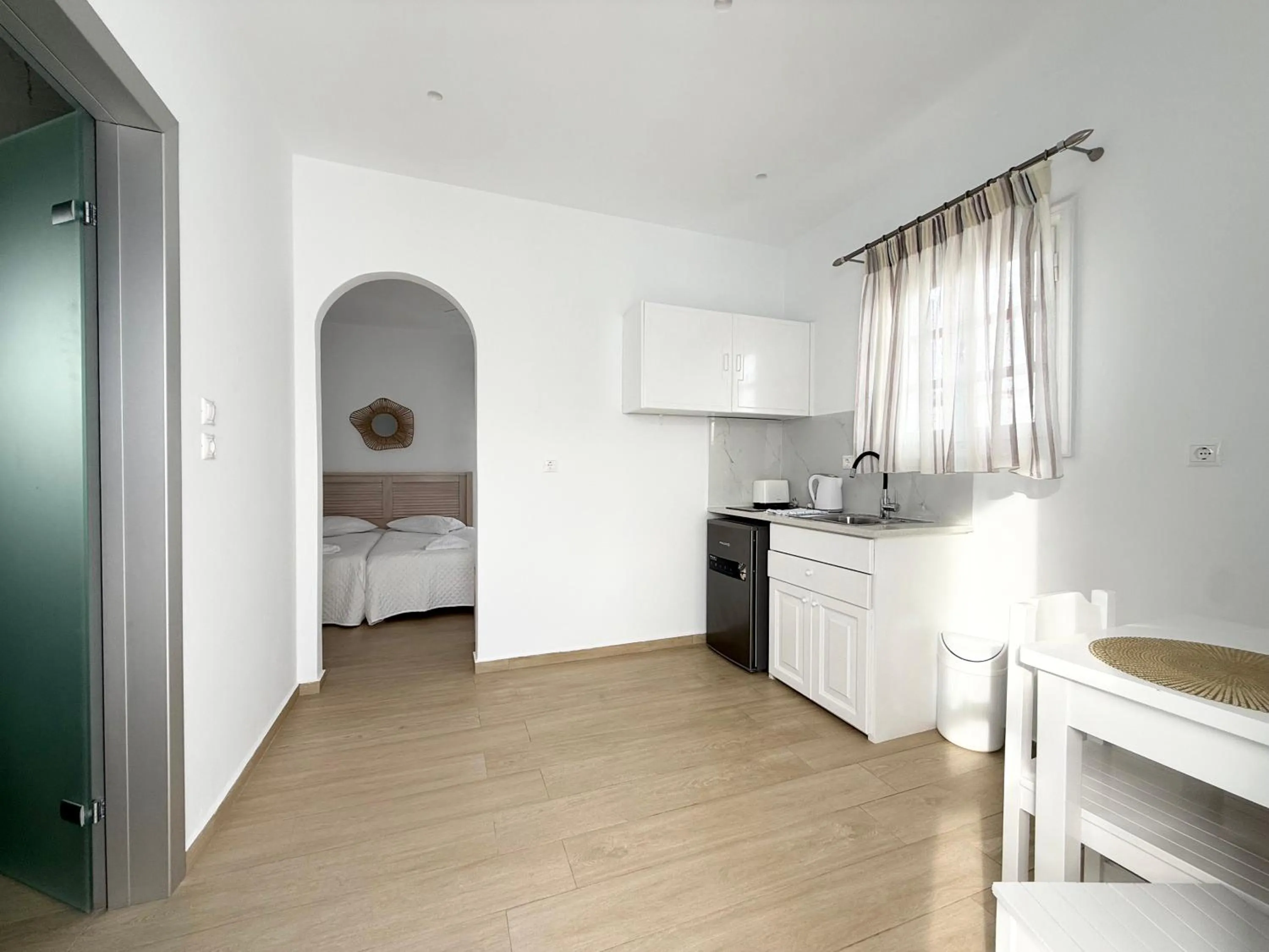 kitchen, Bed in Cyclades Blue