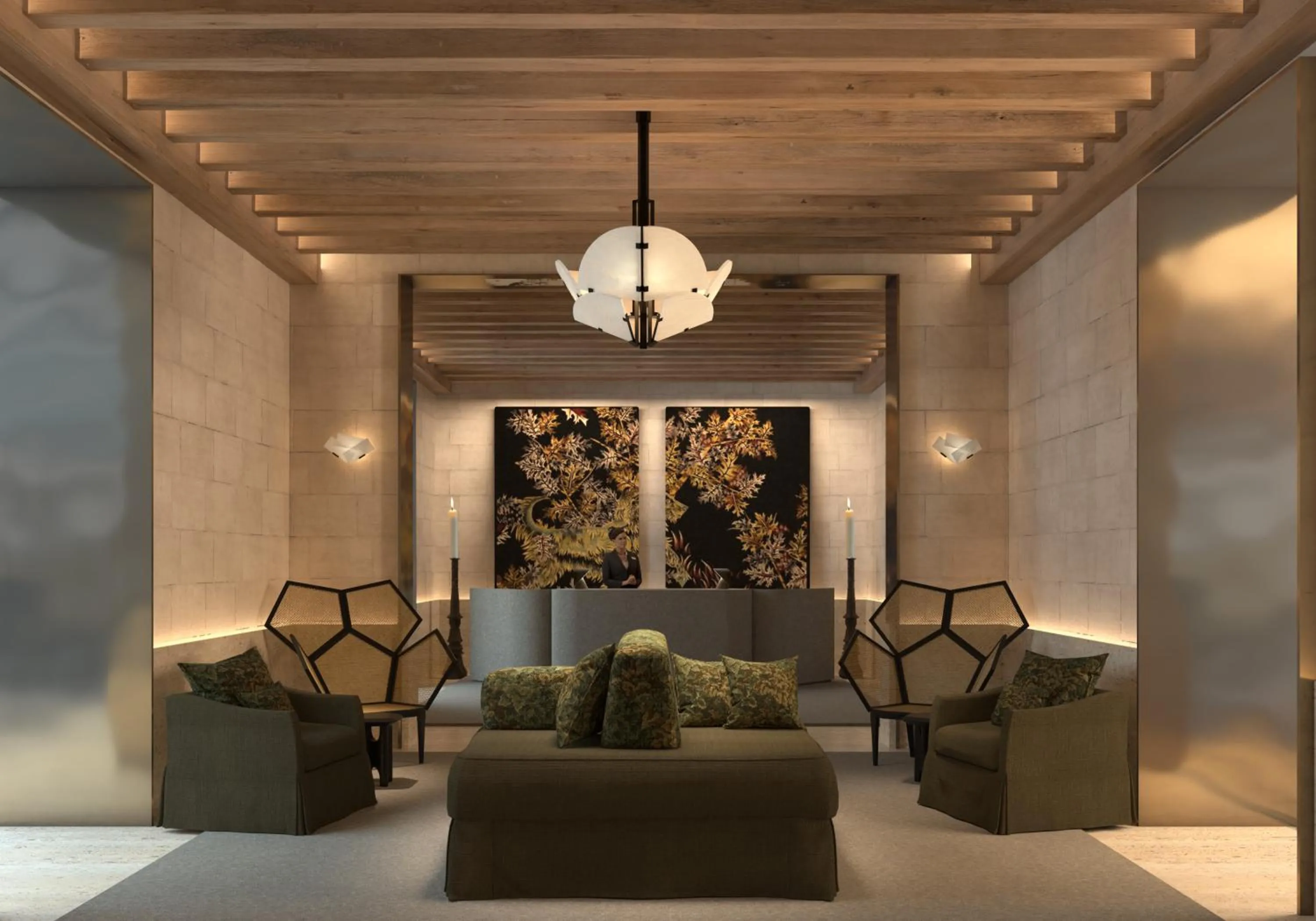 Lobby or reception in Hôtel Le Saint-James