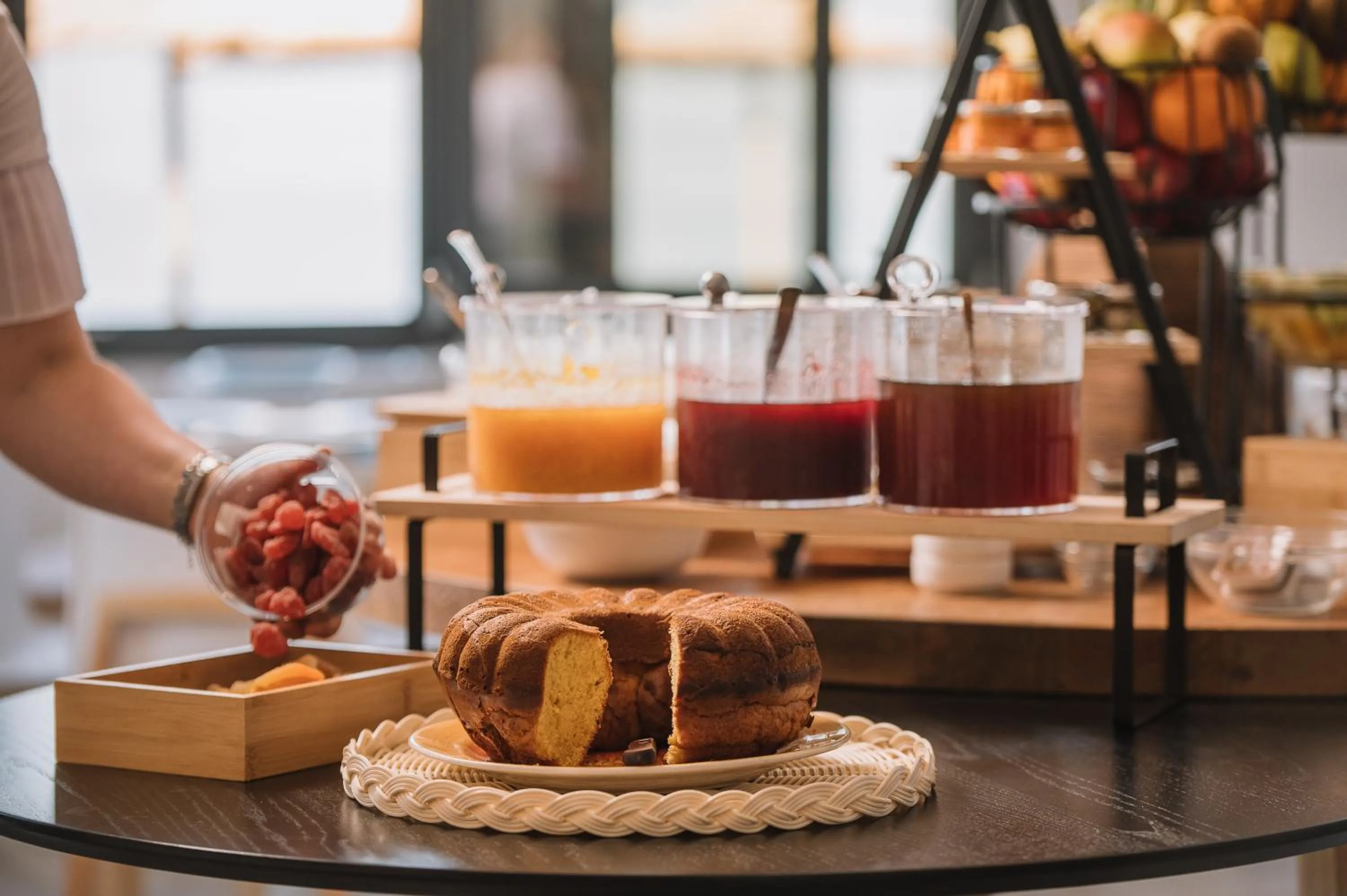 Buffet breakfast in Blue Bay Resort Village