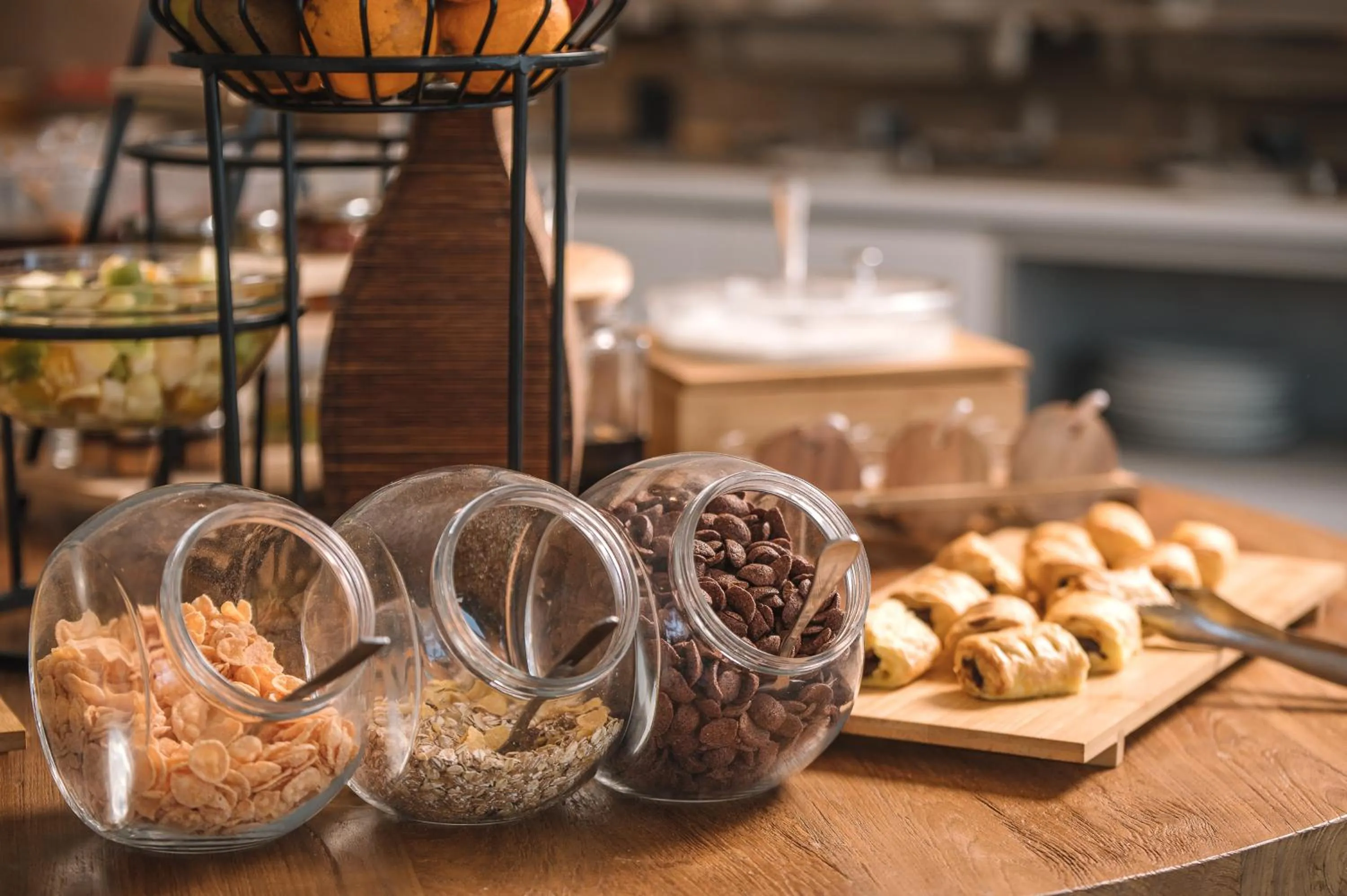 Buffet breakfast in Blue Bay Resort Village