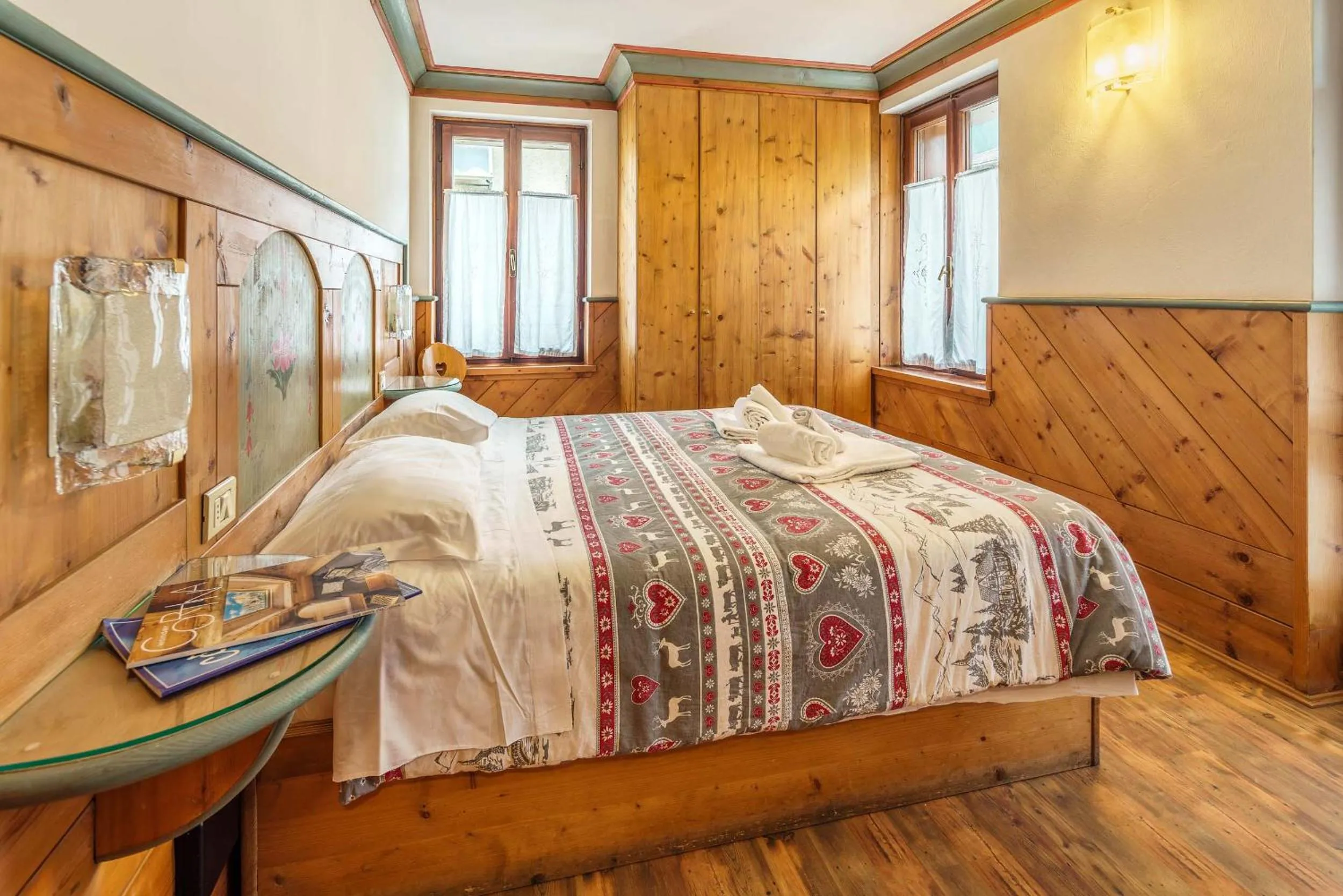 Bed in Hotel Alemagna