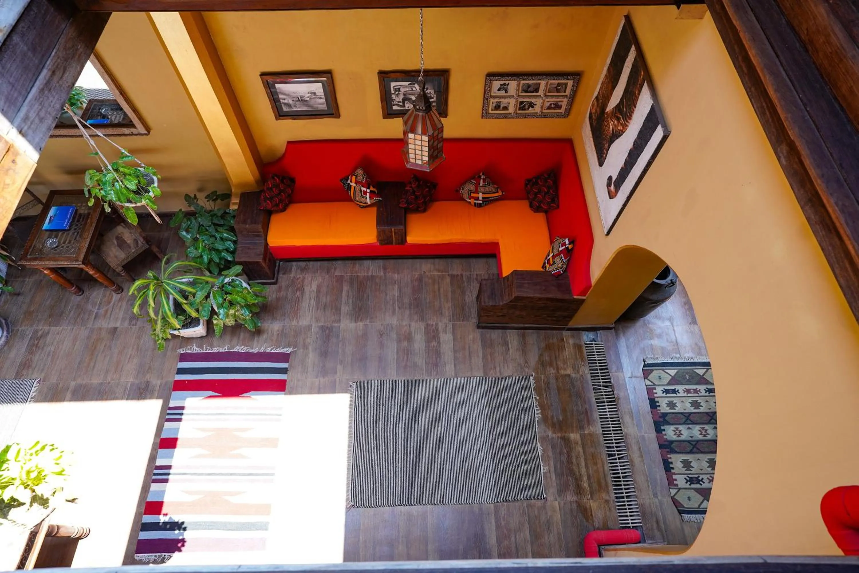 Seating area in Jafferji House