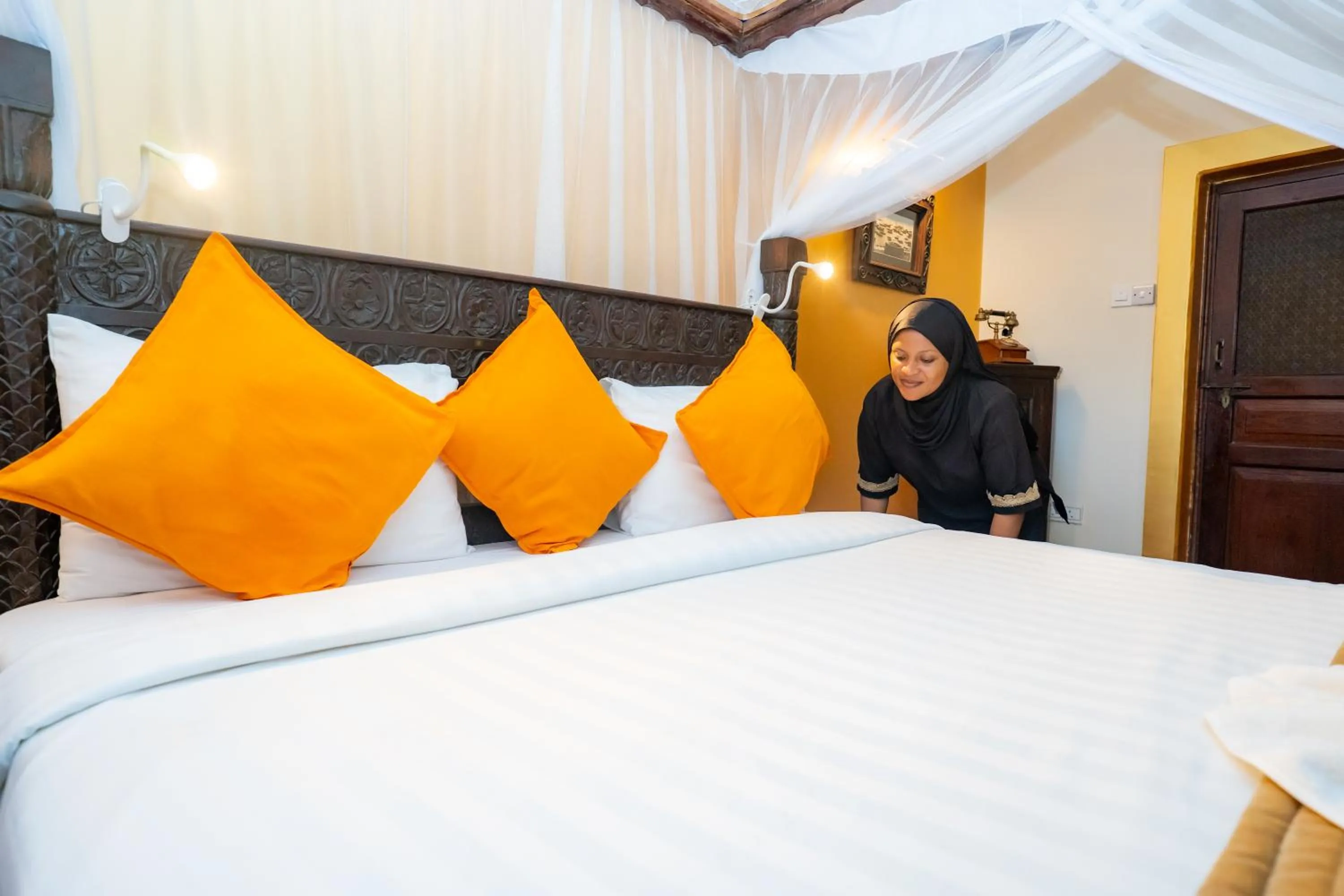 Bed in Jafferji House