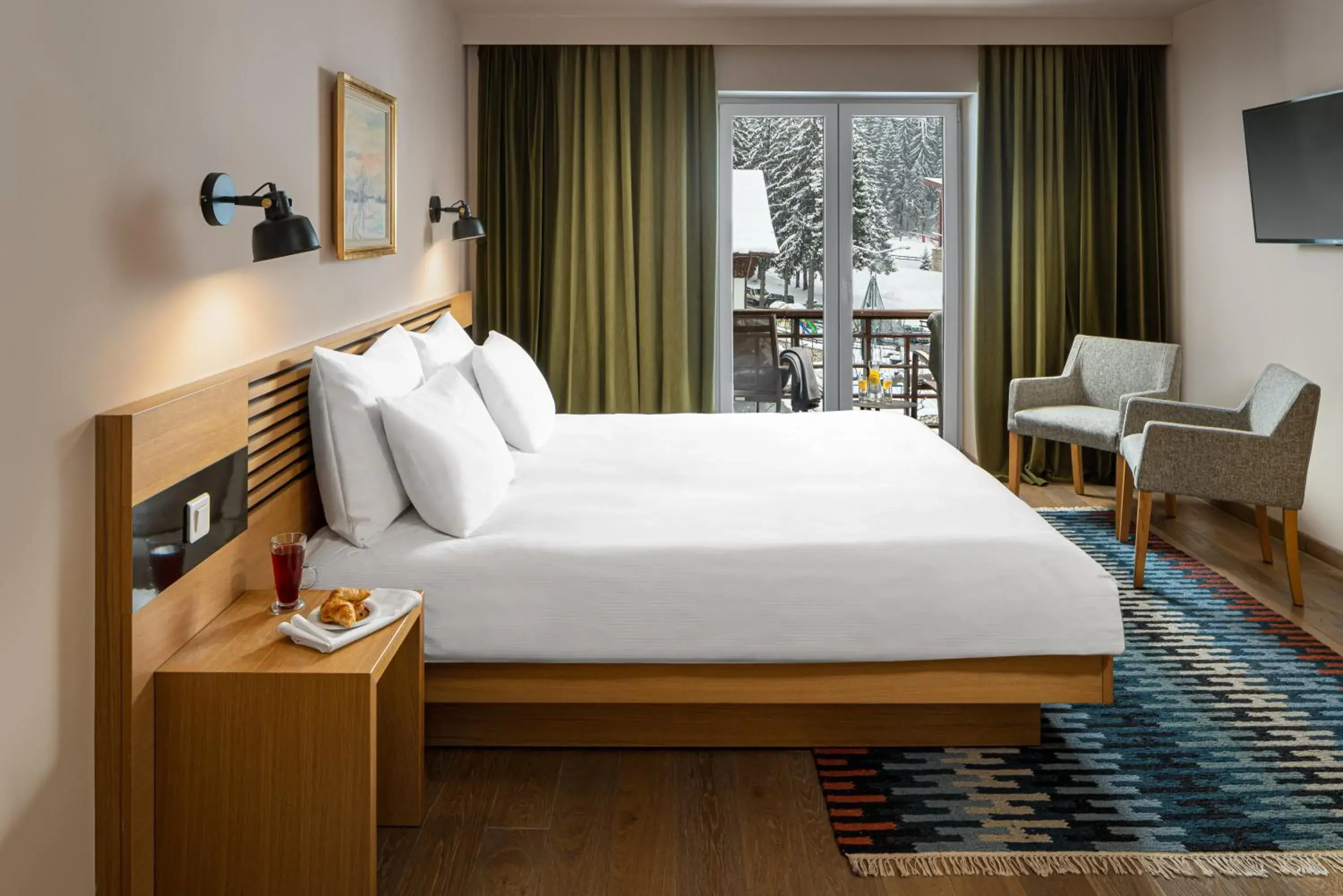 Bed in Ana Hotels Sport Poiana Brasov Bed in Ana Hotels Sport Poiana Brasov