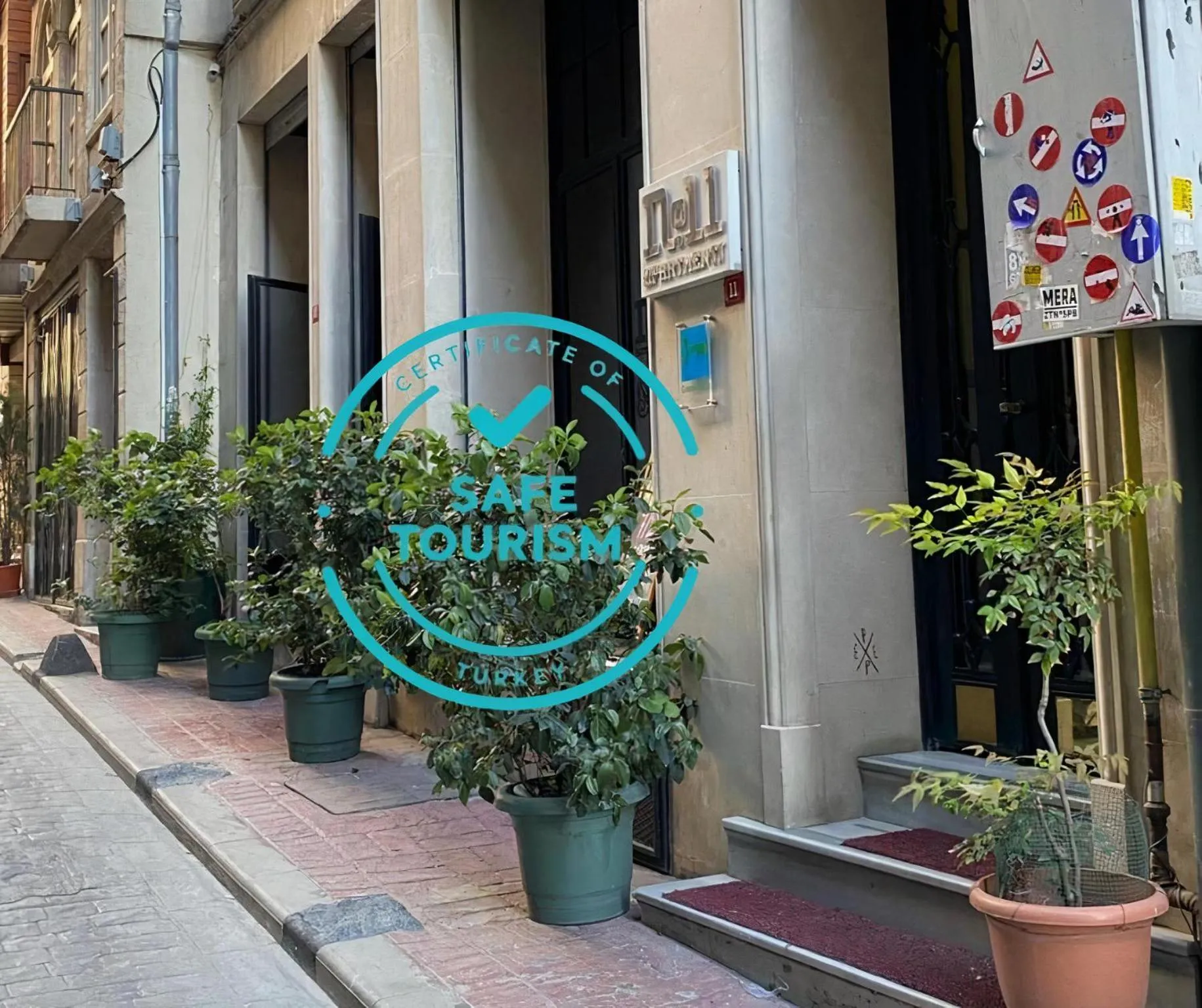 Facade/entrance in No11 Hotel & Apartments