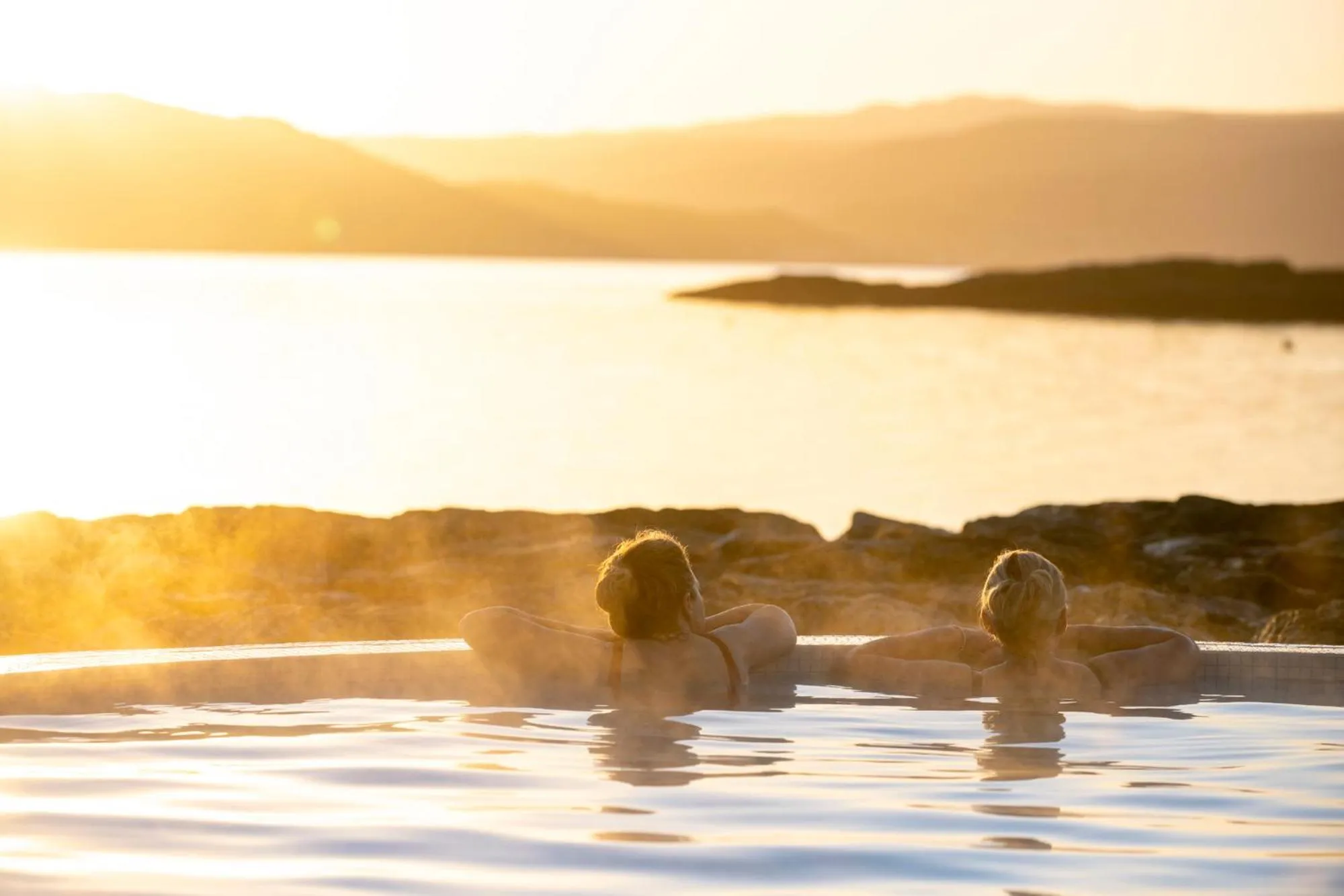 Swimming pool in Portavadie Loch Fyne Scotland