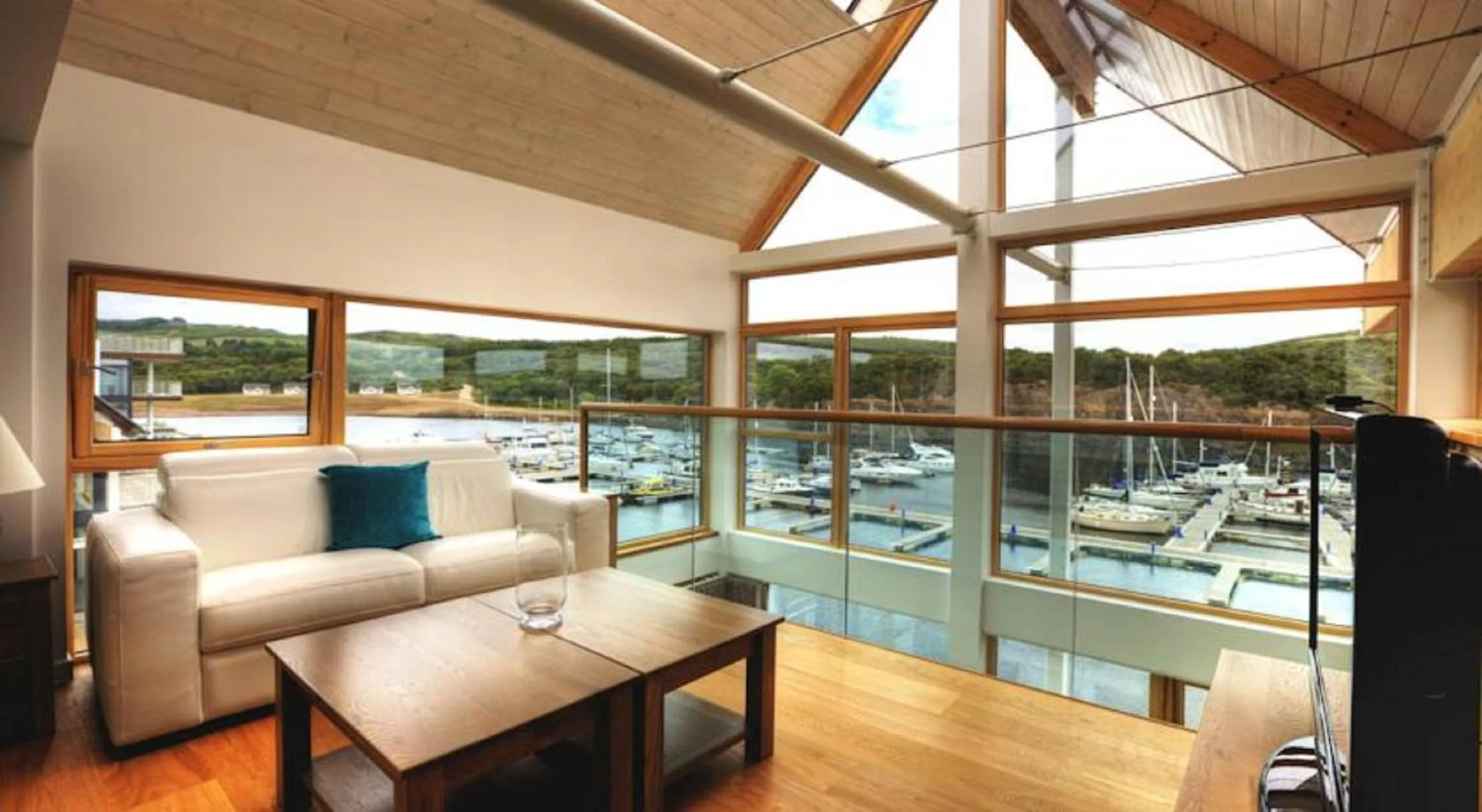 Living room in Portavadie Loch Fyne Scotland