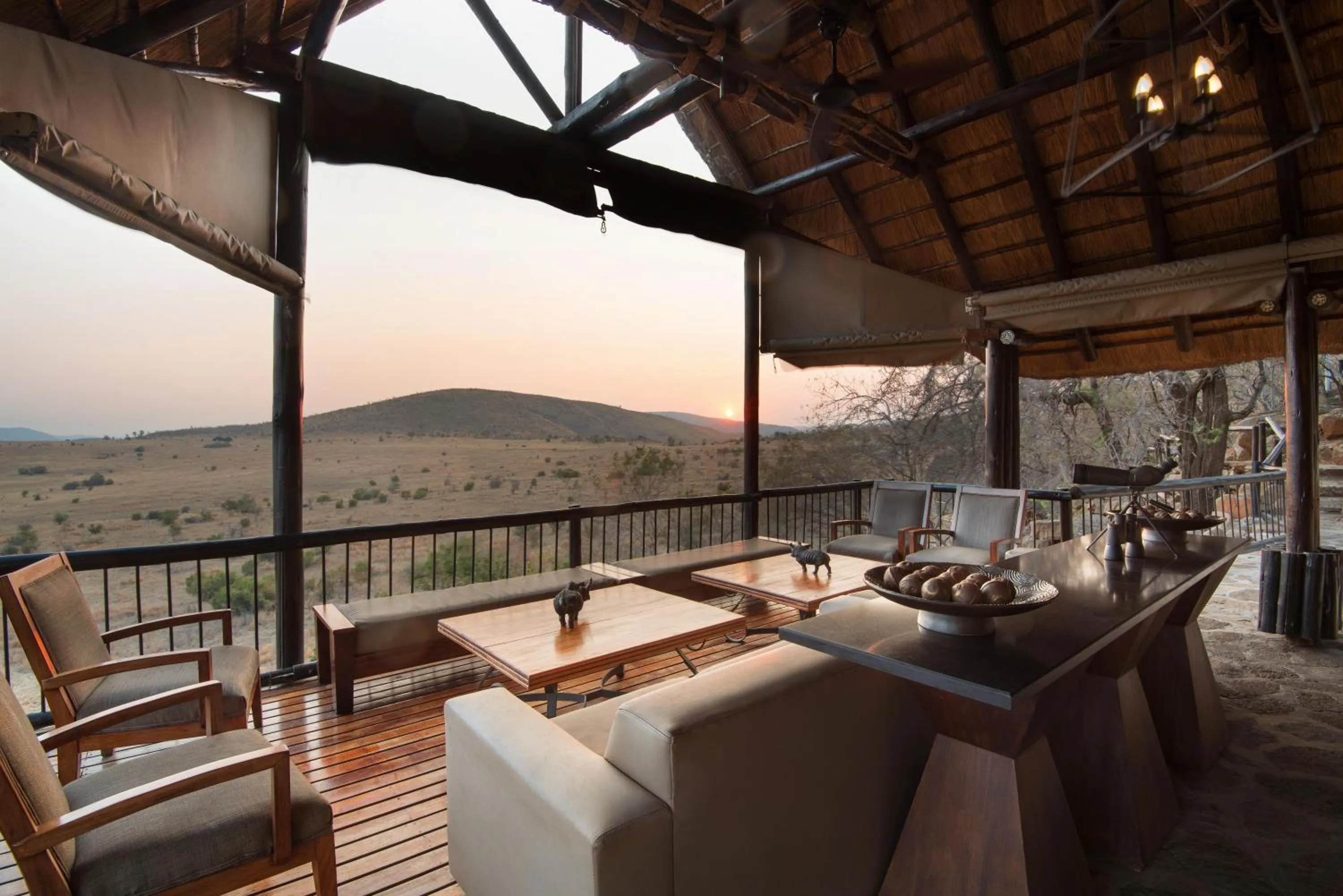 Balcony/Terrace in Tshukudu Bush Lodge