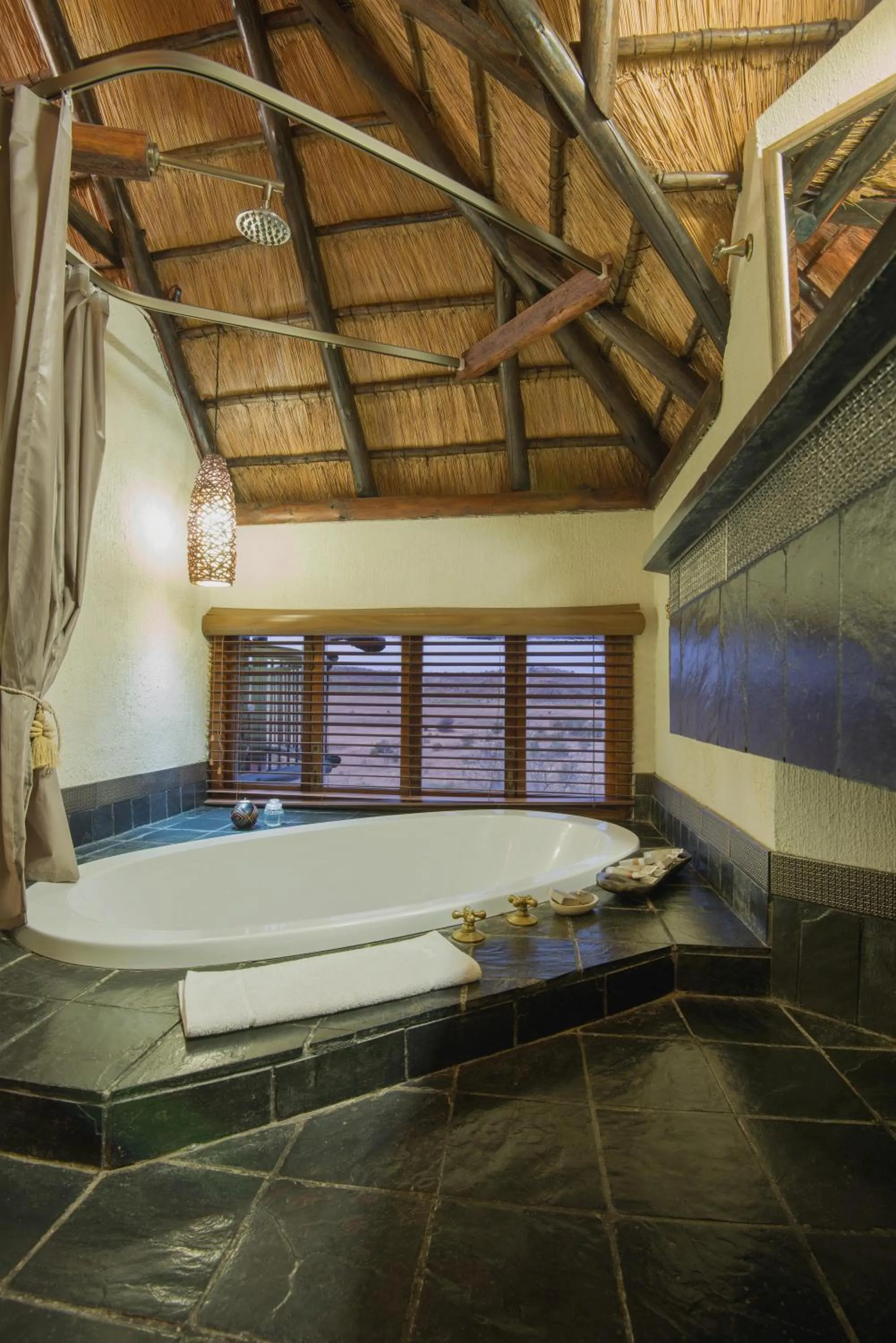 Bathroom in Tshukudu Bush Lodge