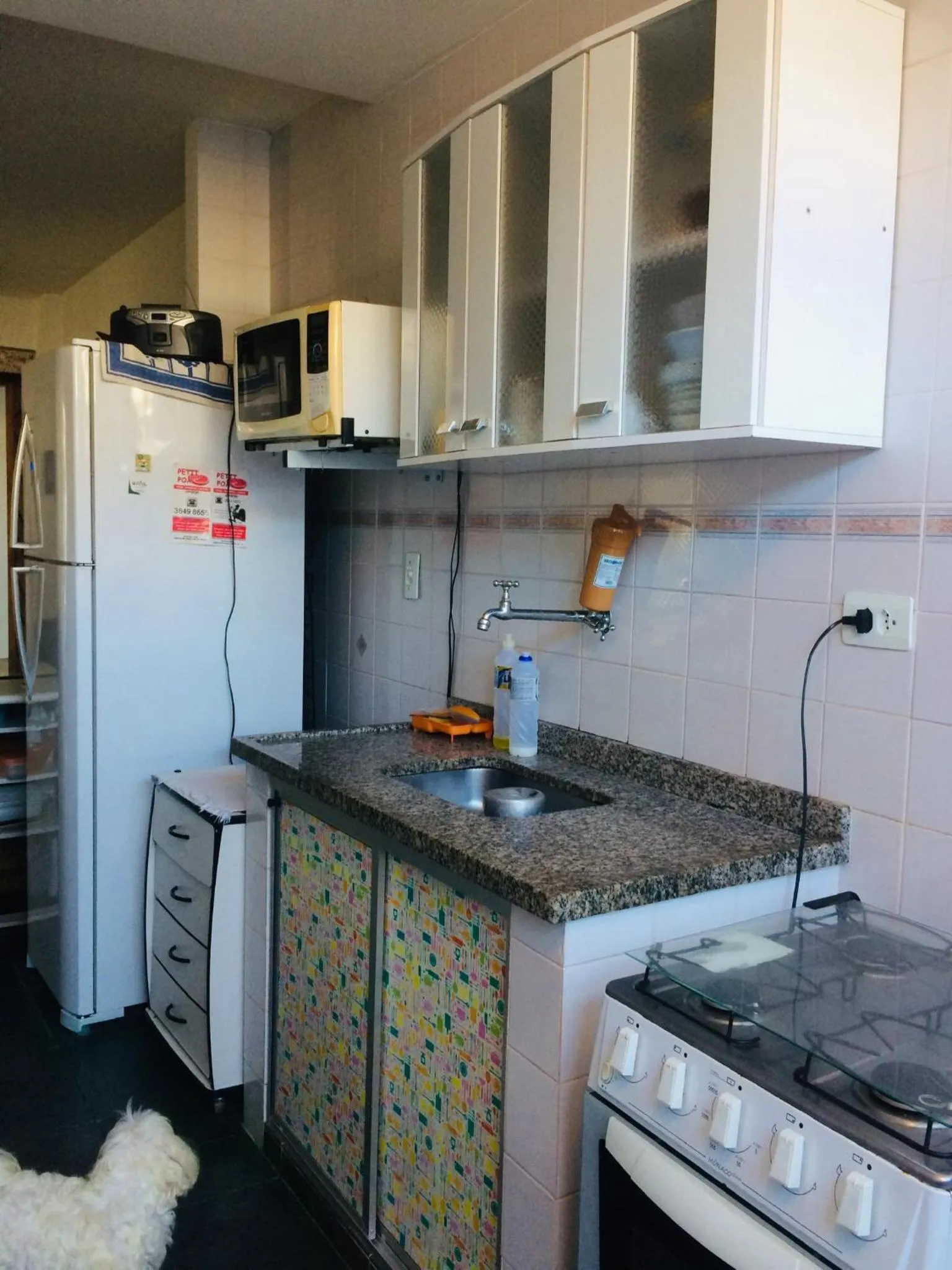 Kitchen or kitchenette in Praia Maranduba