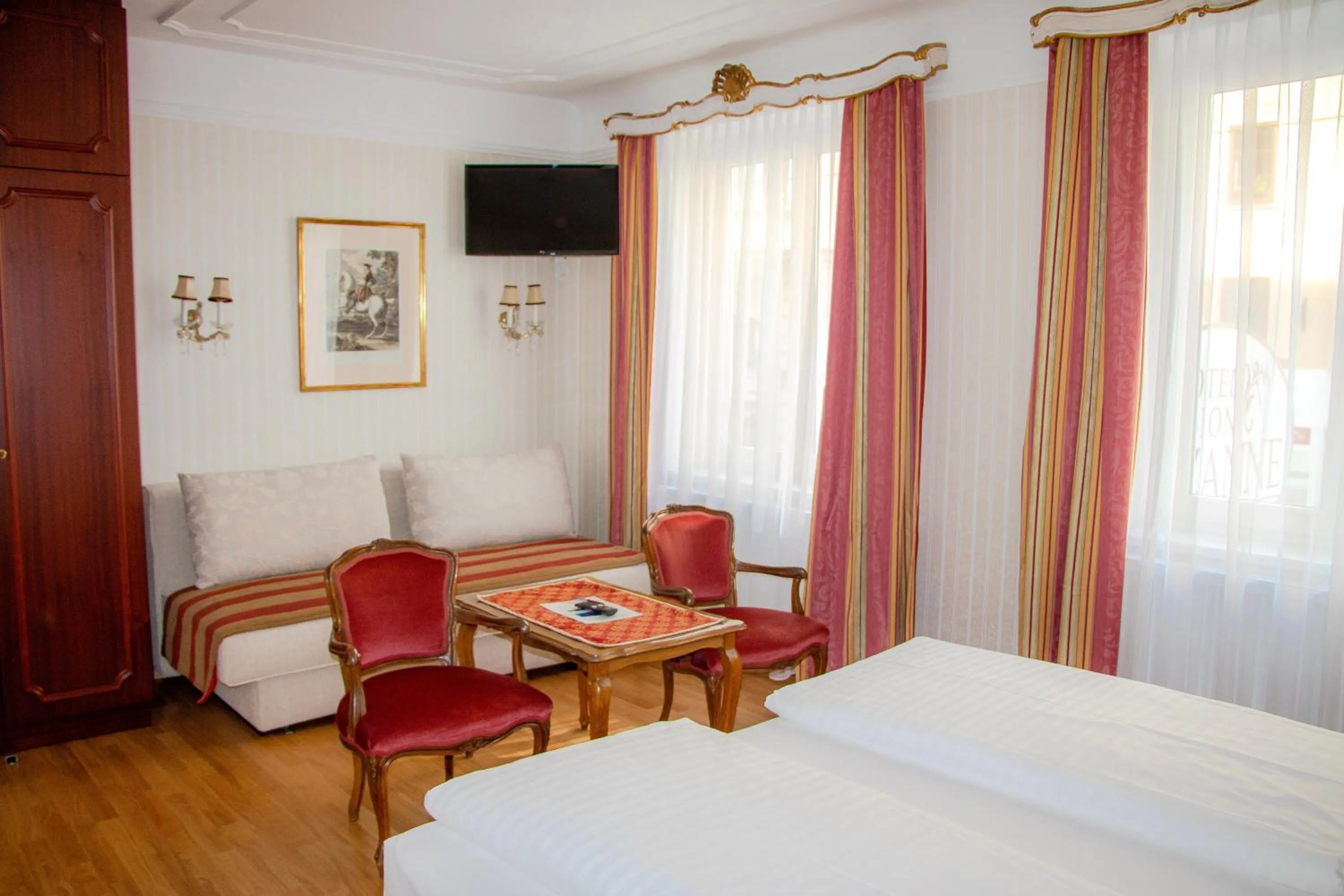 Bed in Hotel Pension Suzanne