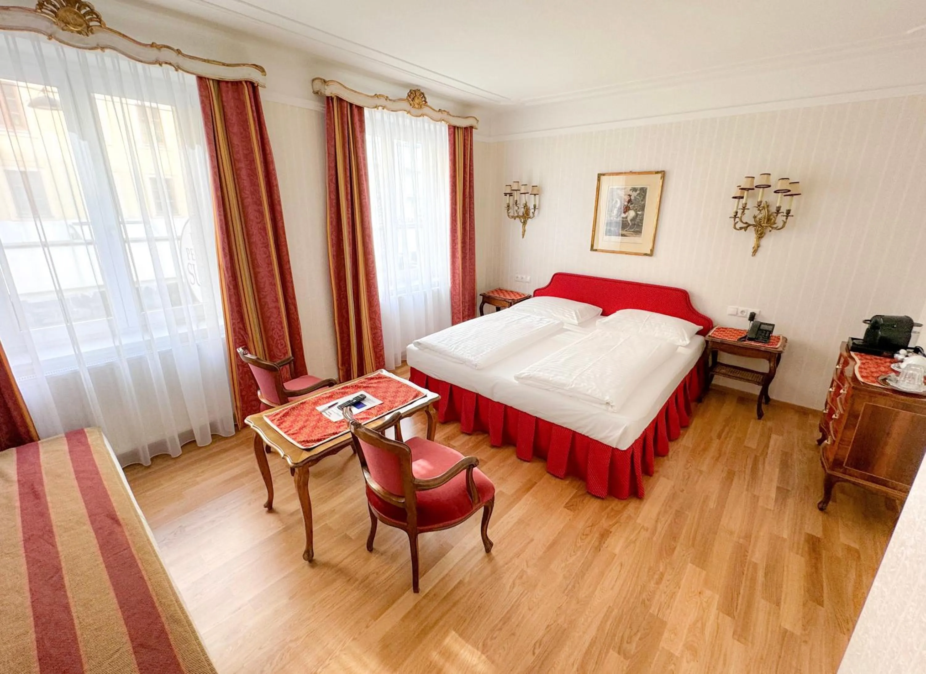 Bed in Hotel Pension Suzanne