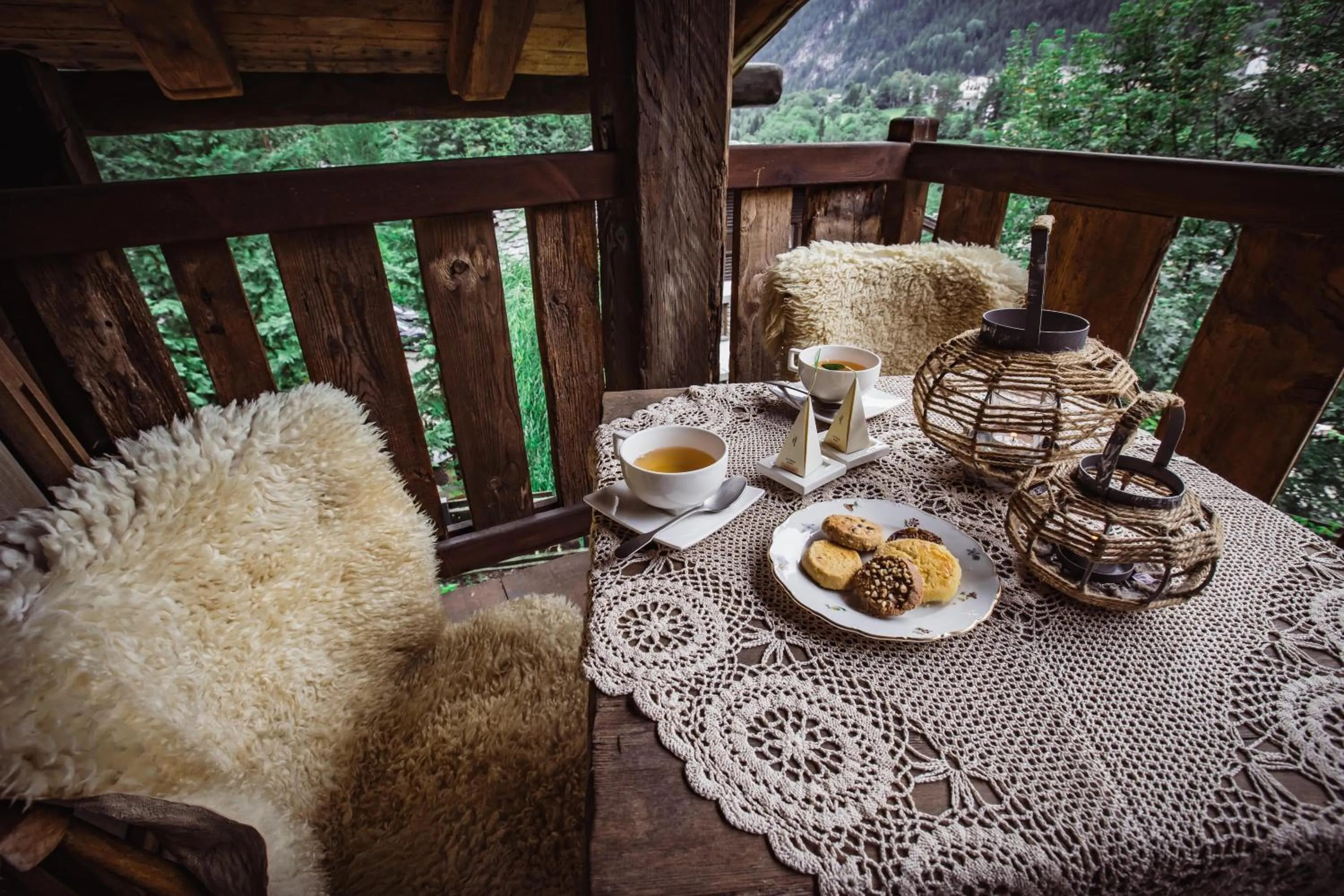 Balcony/Terrace in Chalet Svizzero