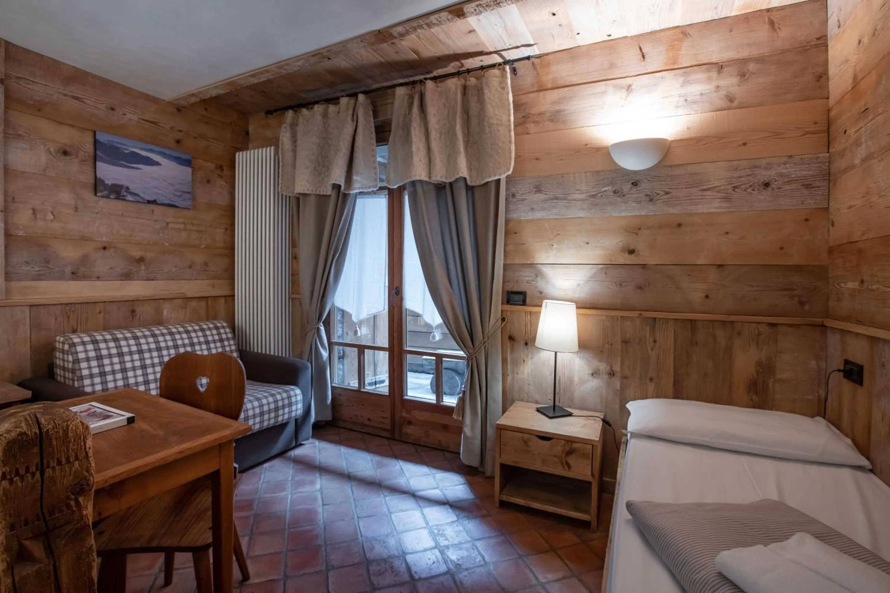 Bed in Chalet Svizzero