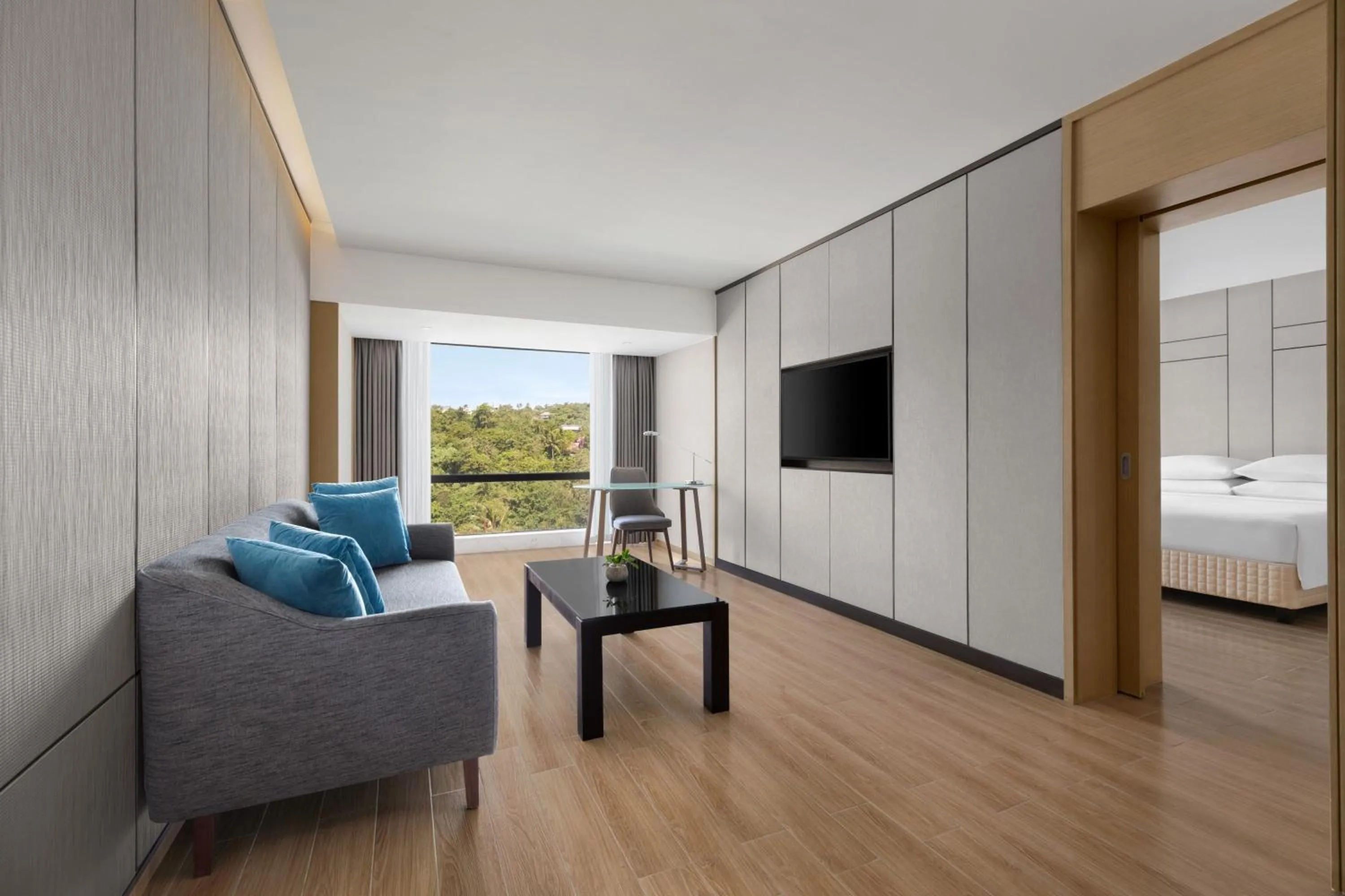 Living room, Bed in Four Points by Sheraton Boracay