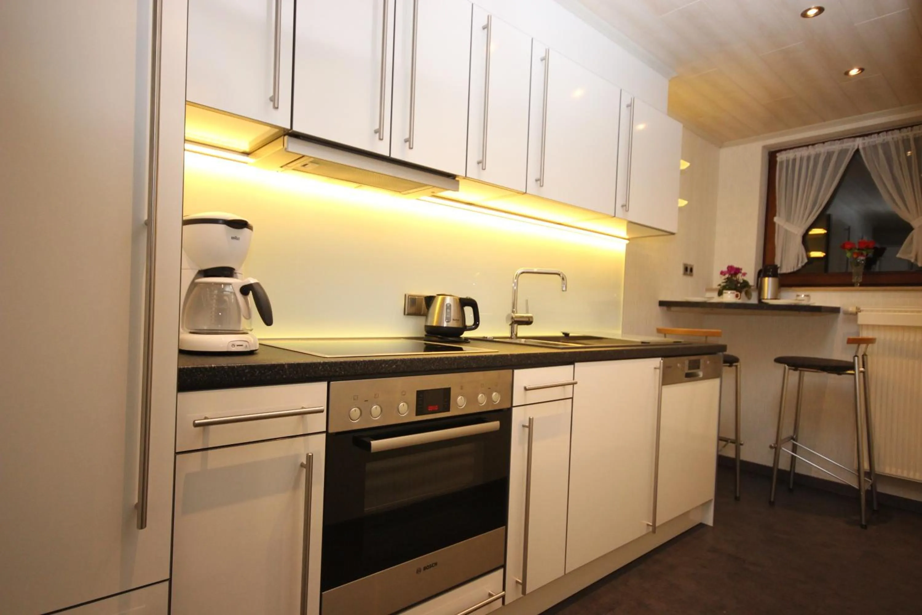 Kitchen or kitchenette in Ferienhaus Marienweg