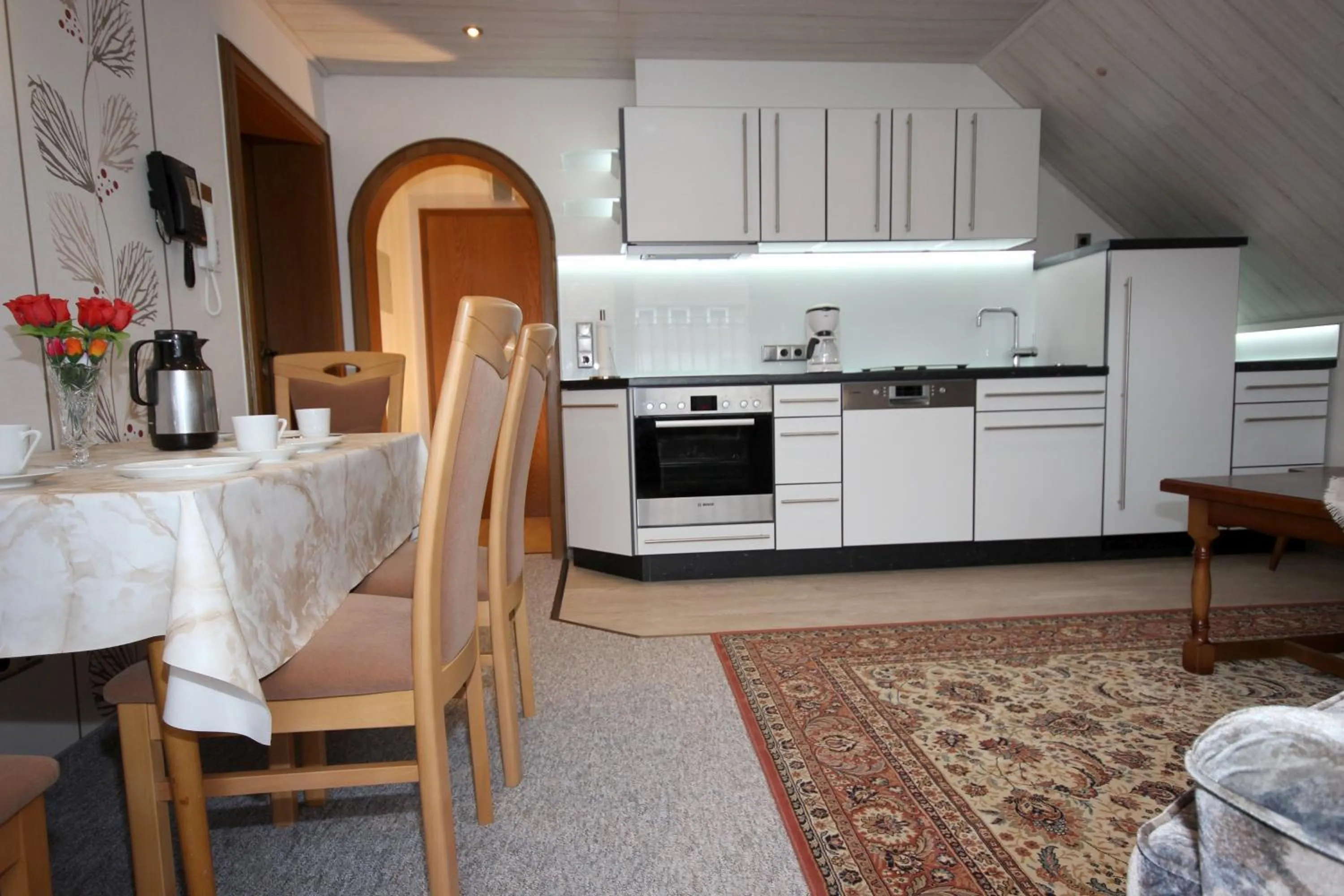 Kitchen or kitchenette in Ferienhaus Marienweg