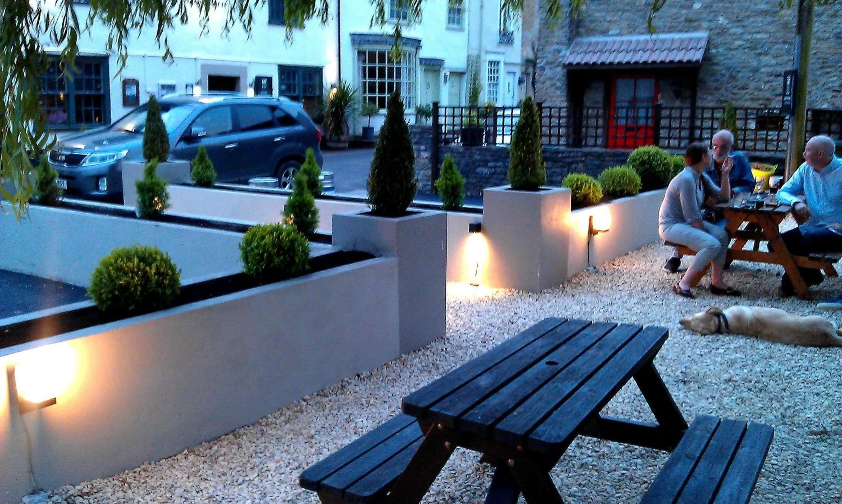 Patio in The George at Nunney