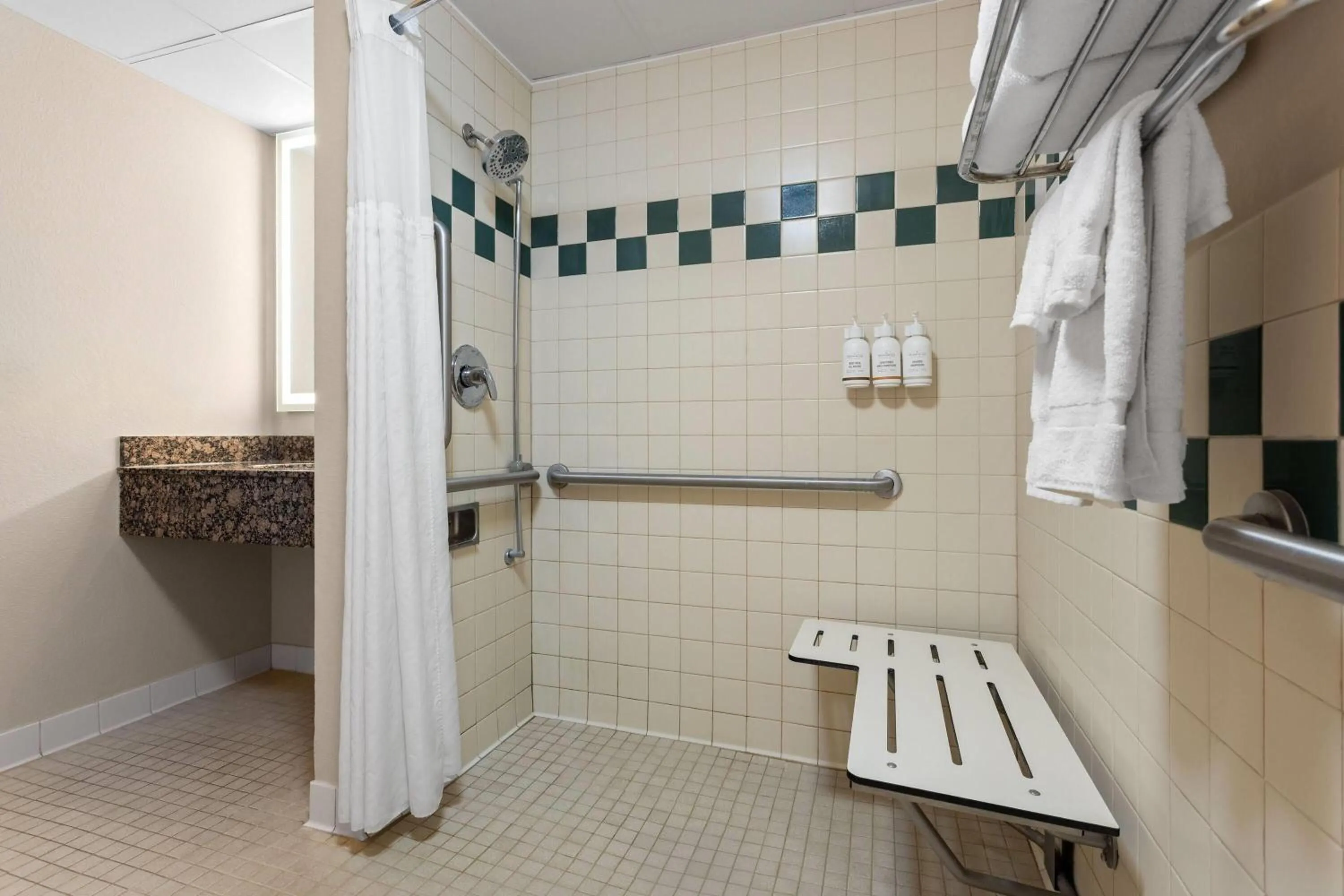 Shower in AmericInn by Wyndham Roseau