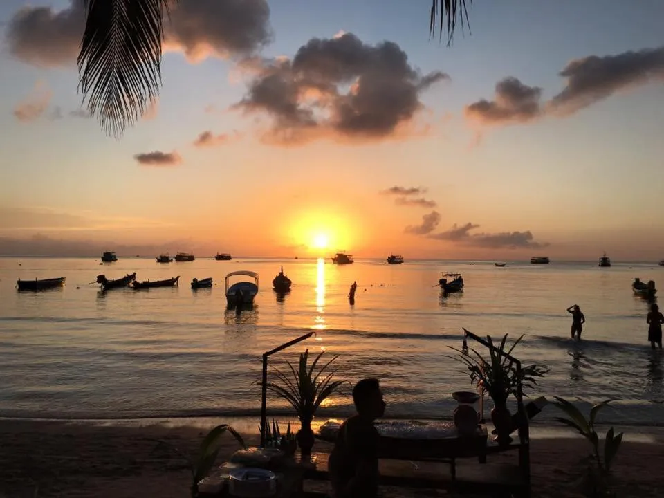 Sunset in Wind Beach Resort