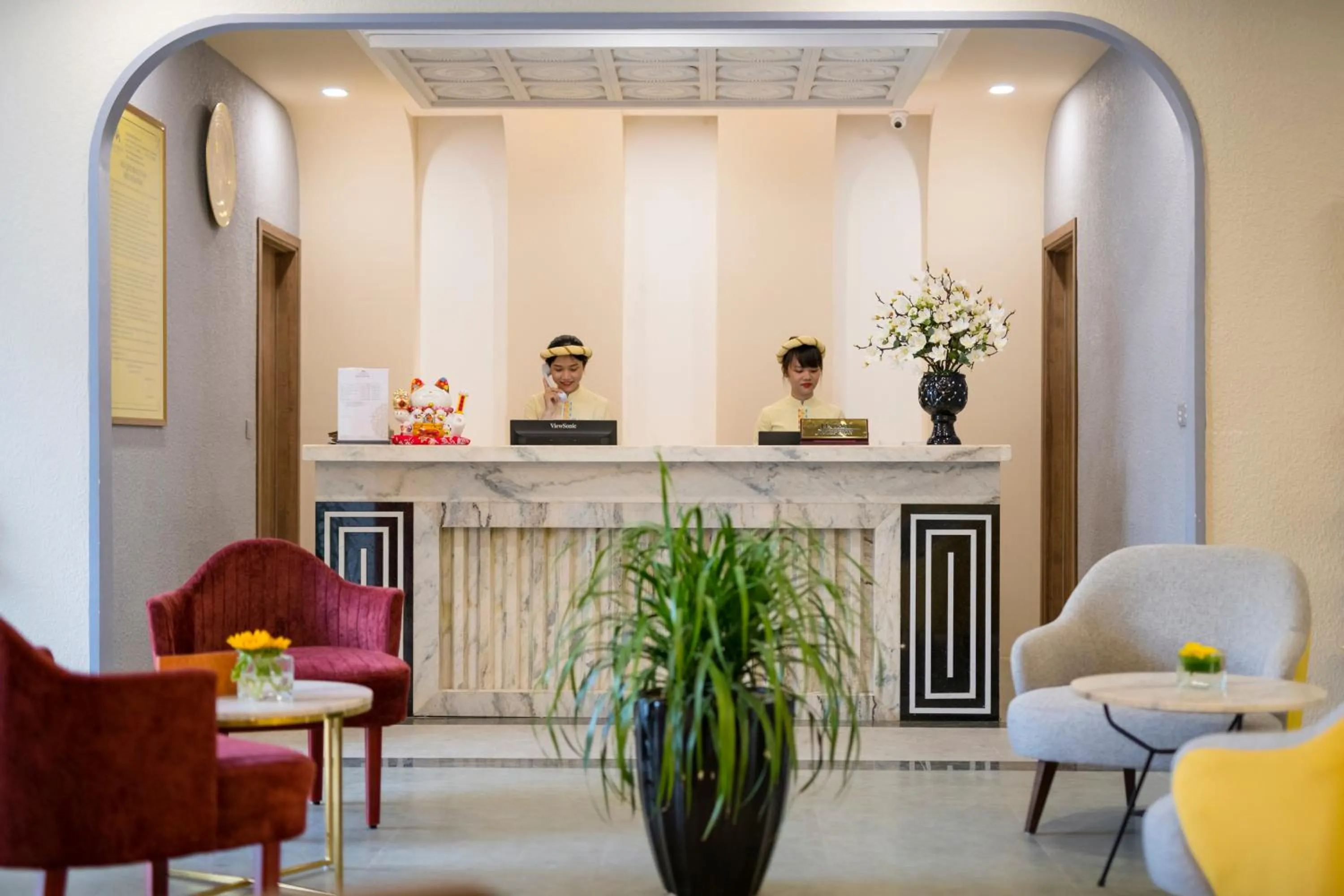 Staff in My Son Heritage Resort and Spa