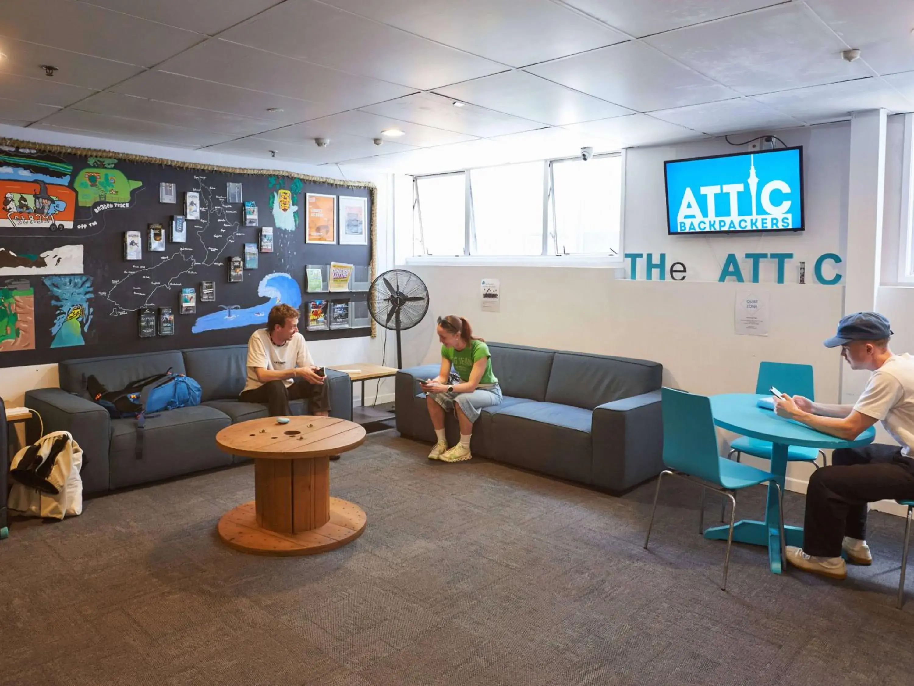 Lobby or reception in Attic Backpackers Lobby or reception in Attic Backpackers