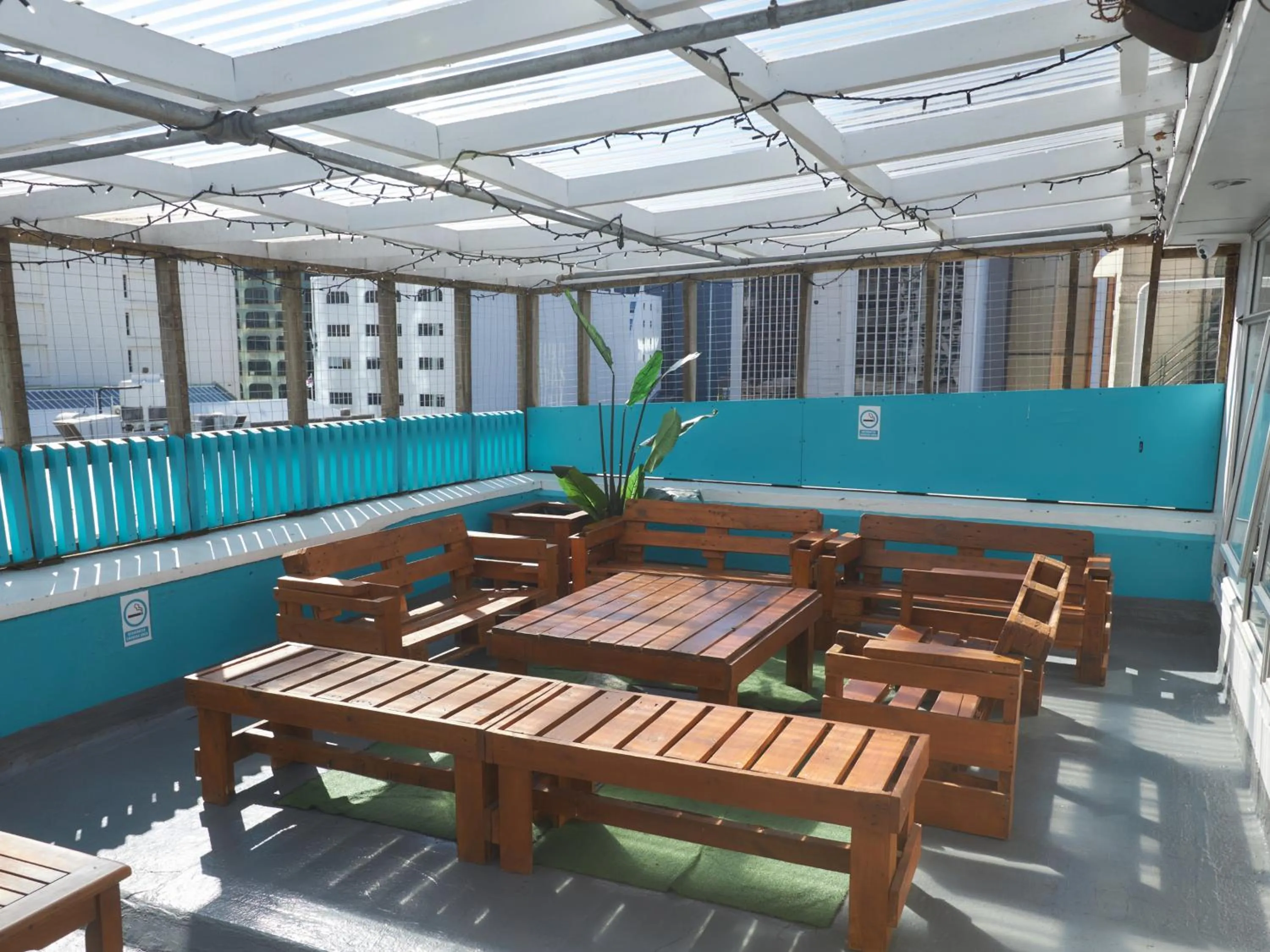 Balcony/Terrace in Attic Backpackers