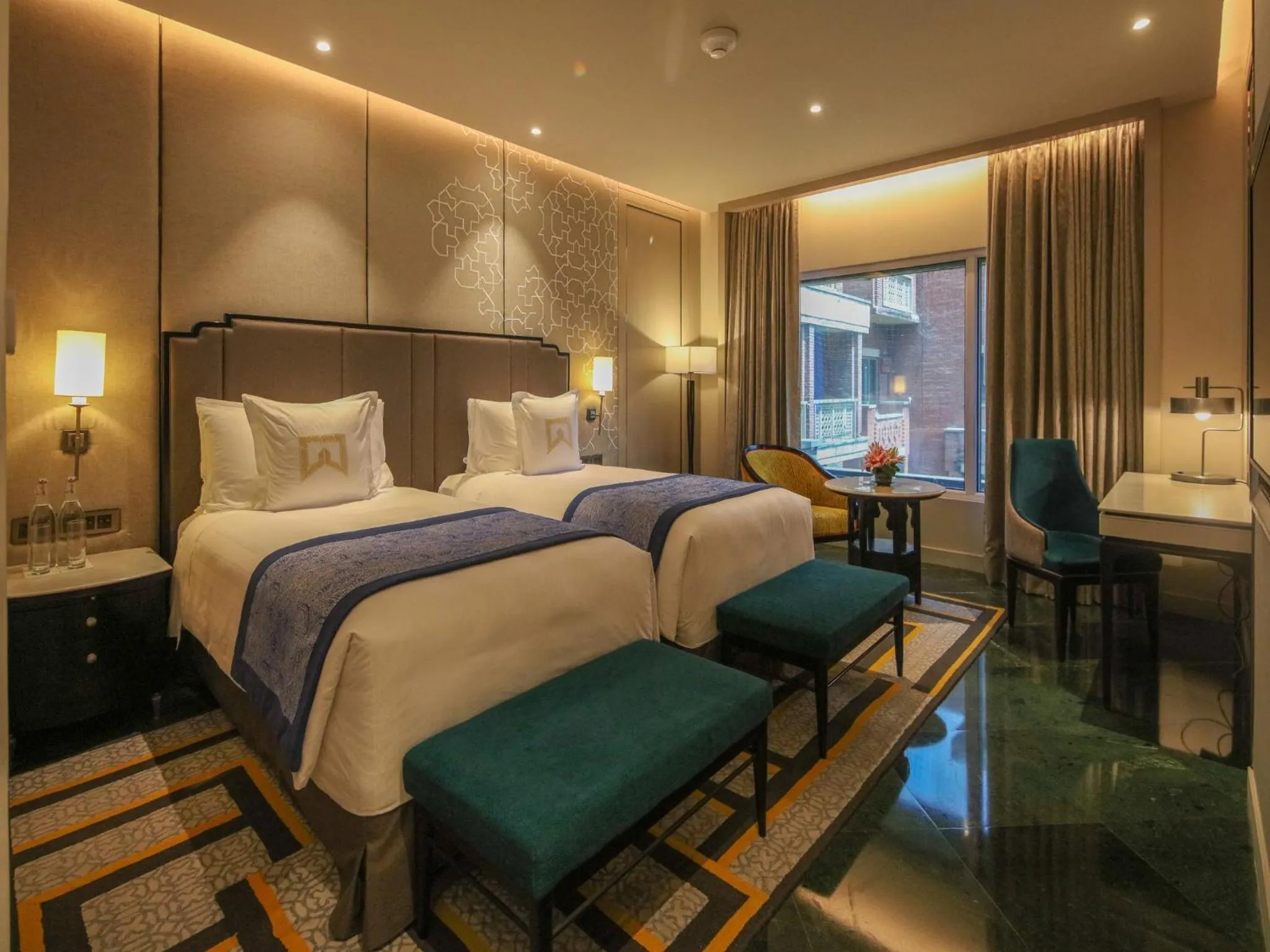 Bed in ITC Rajputana, a Luxury Collection Hotel, Jaipur