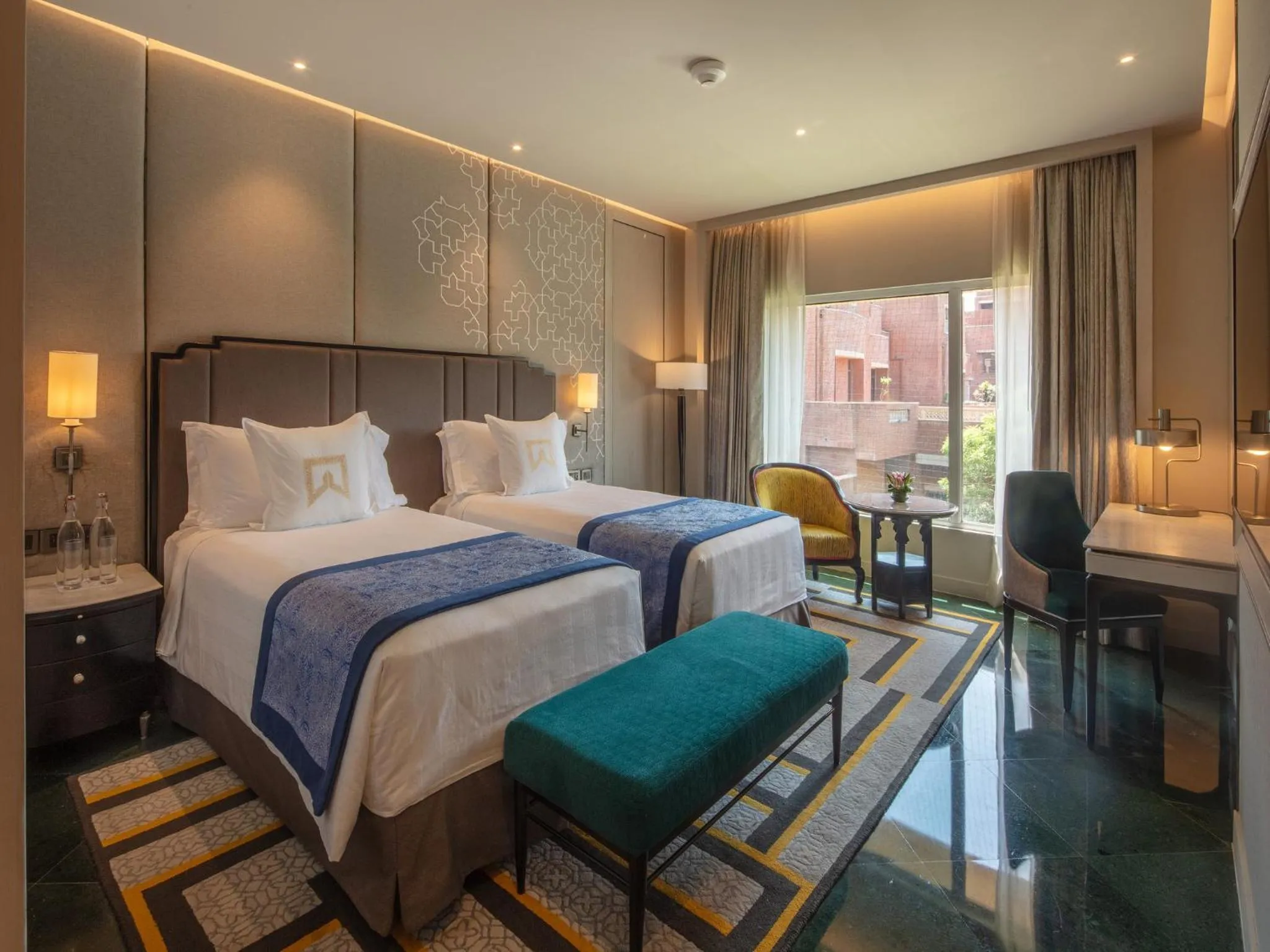 Bed in ITC Rajputana, a Luxury Collection Hotel, Jaipur
