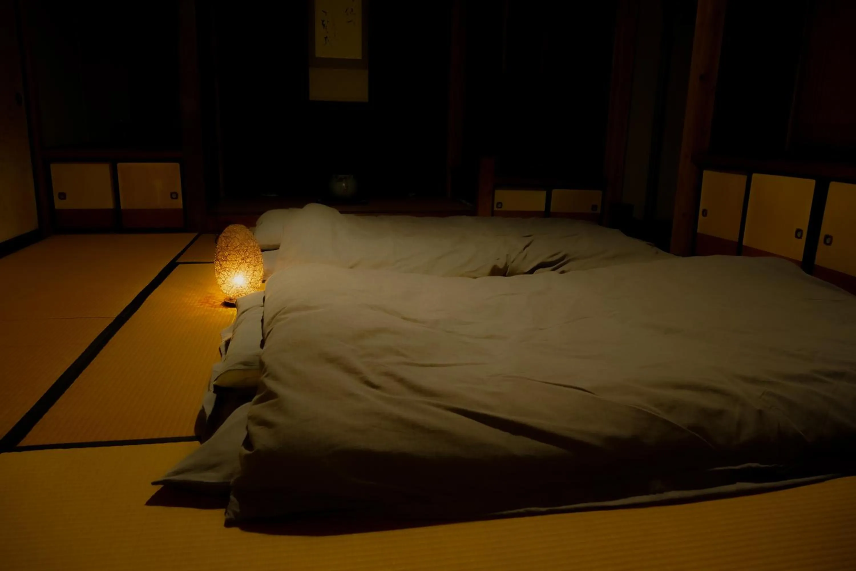 Bed in Tsubaki - the best guesthouse in Inawashiro -