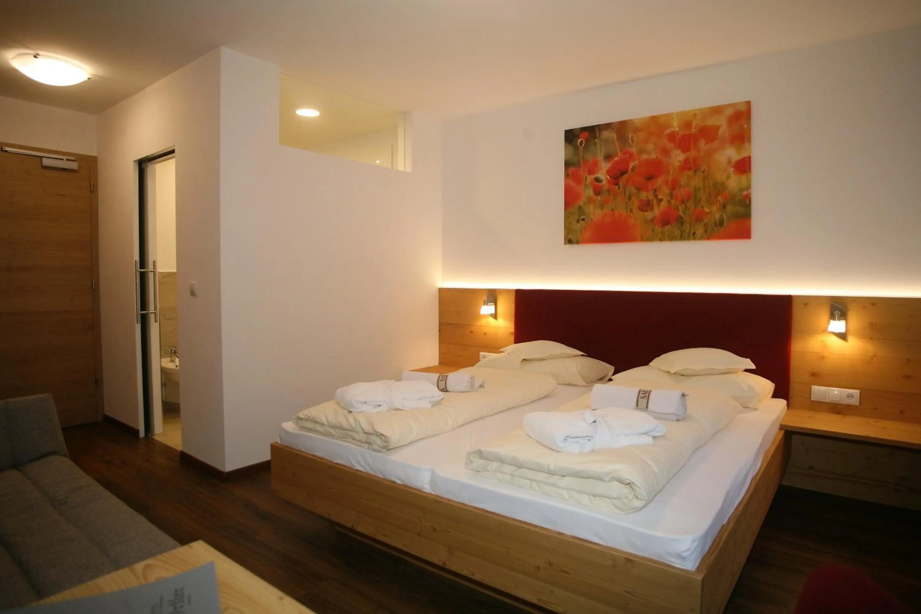 Bed in Hotel Ortler